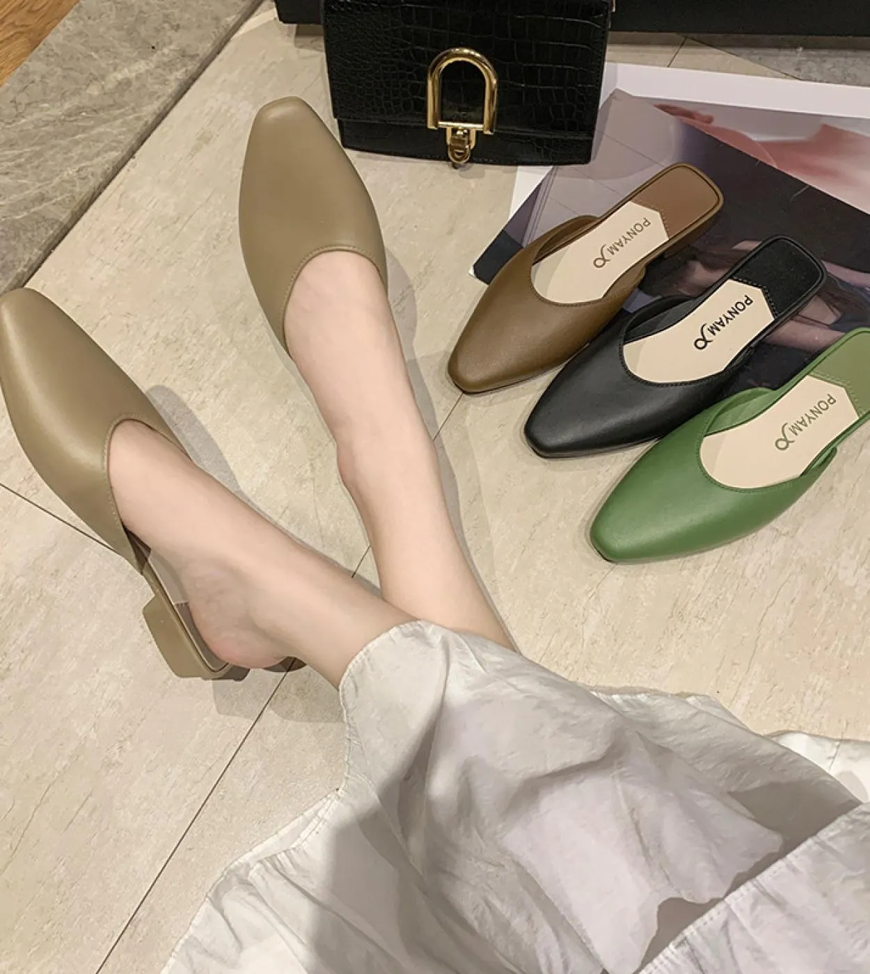Sandali con tacco grosso Sandali stile donna 2022 Sandali grossi Donna H Sandali grossi Pantofole da donna