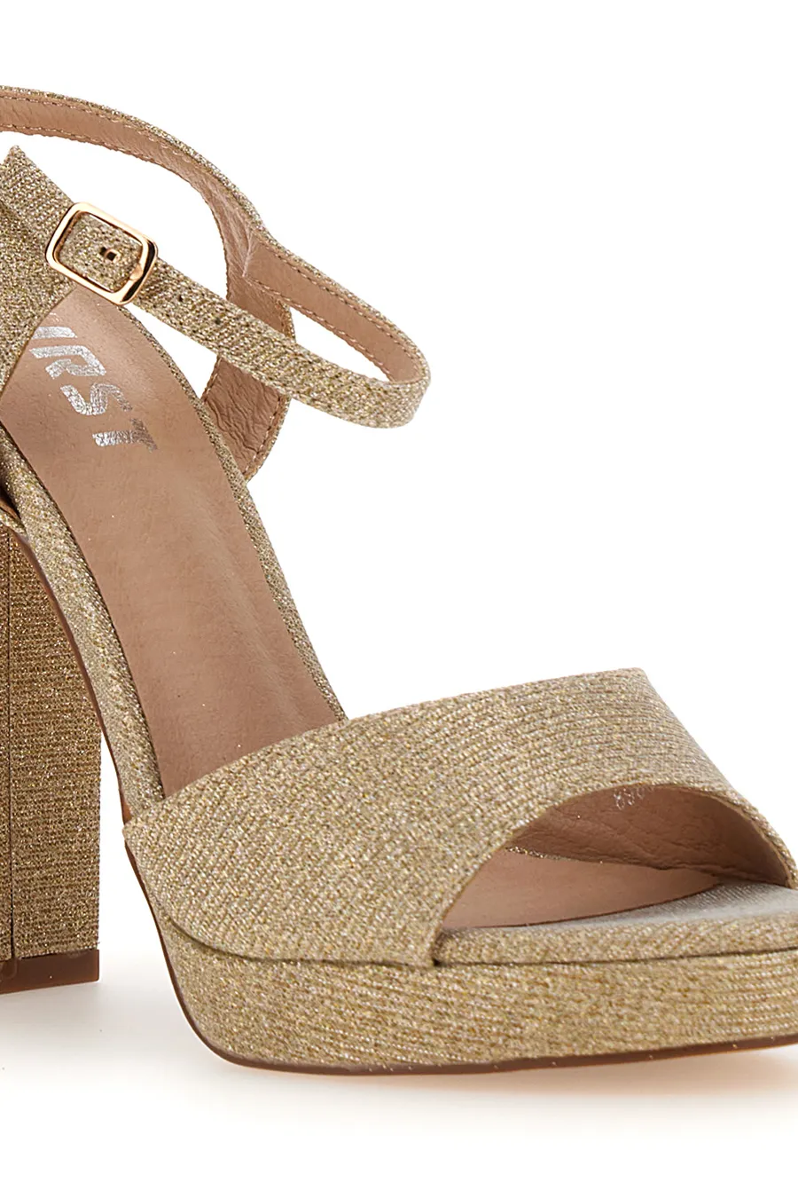 Sandali con Tacco The First 89892 Oro