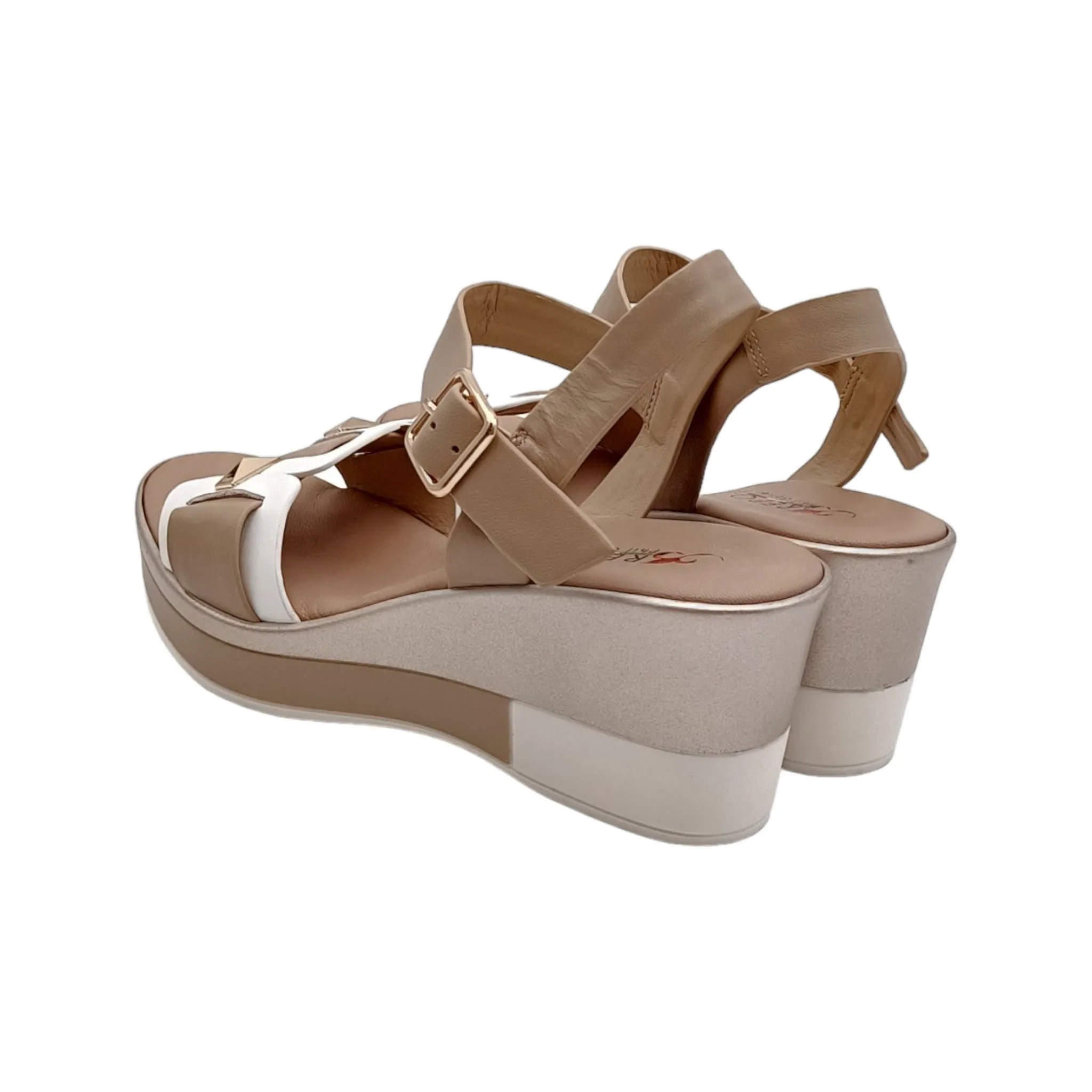 Sandalo zeppa Donna 85249 repo bianco