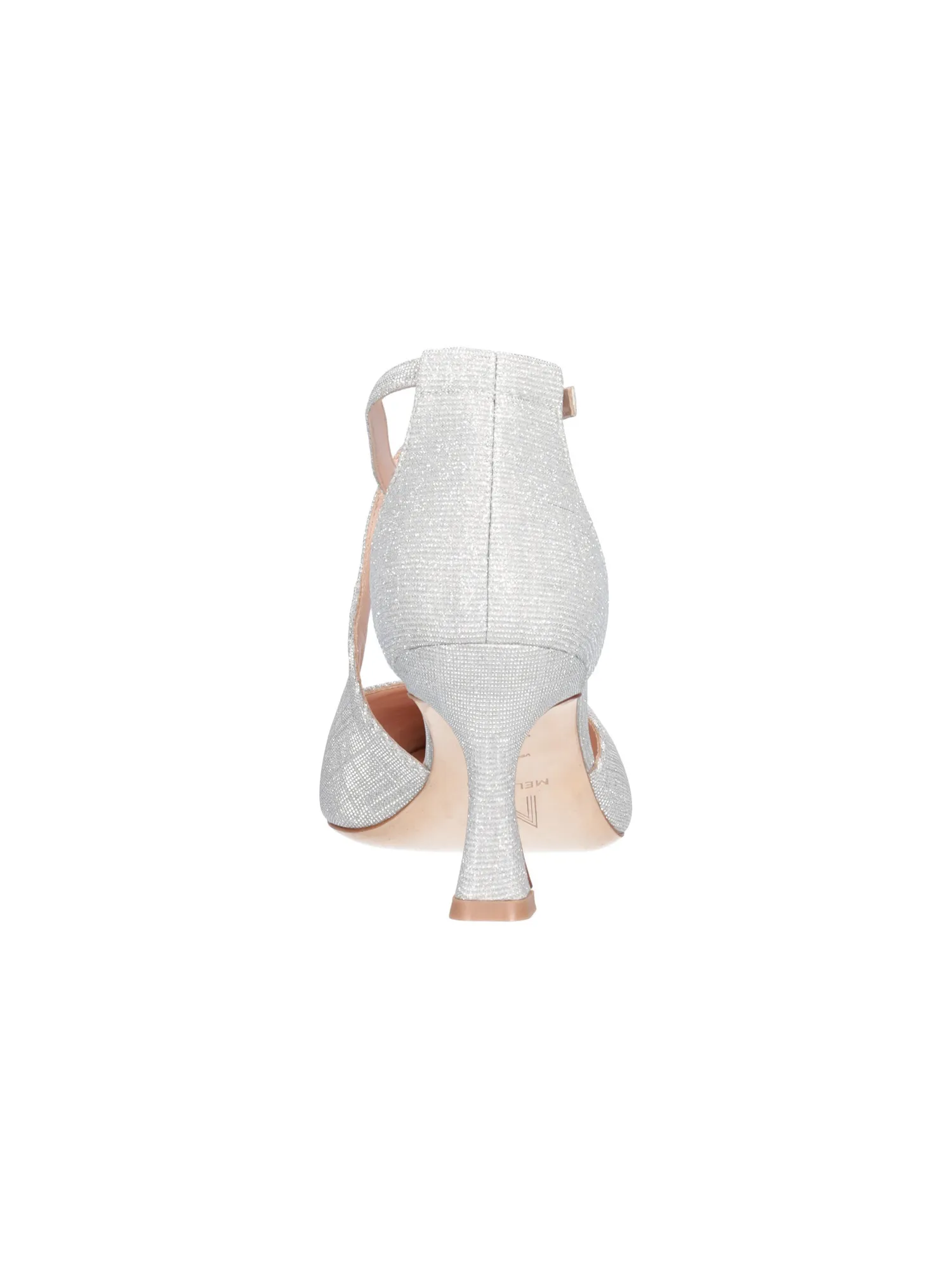 Scarpa elegante con tacco fino Melluso da donna argento glitter