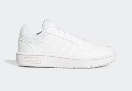 Scarpe Junior Adidas Hoops 3.0 K GW0433 Bianco