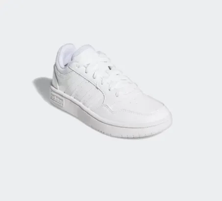 Scarpe Junior Adidas Hoops 3.0 K GW0433 Bianco