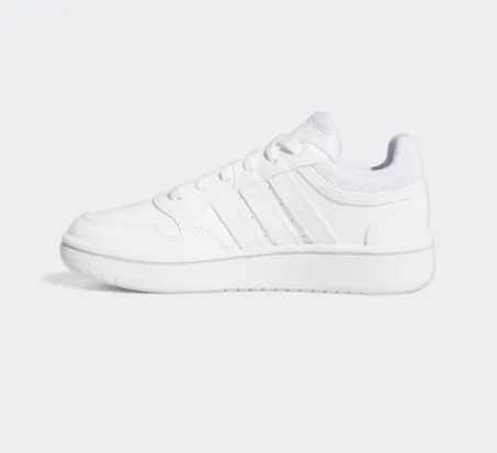 Scarpe Junior Adidas Hoops 3.0 K GW0433 Bianco