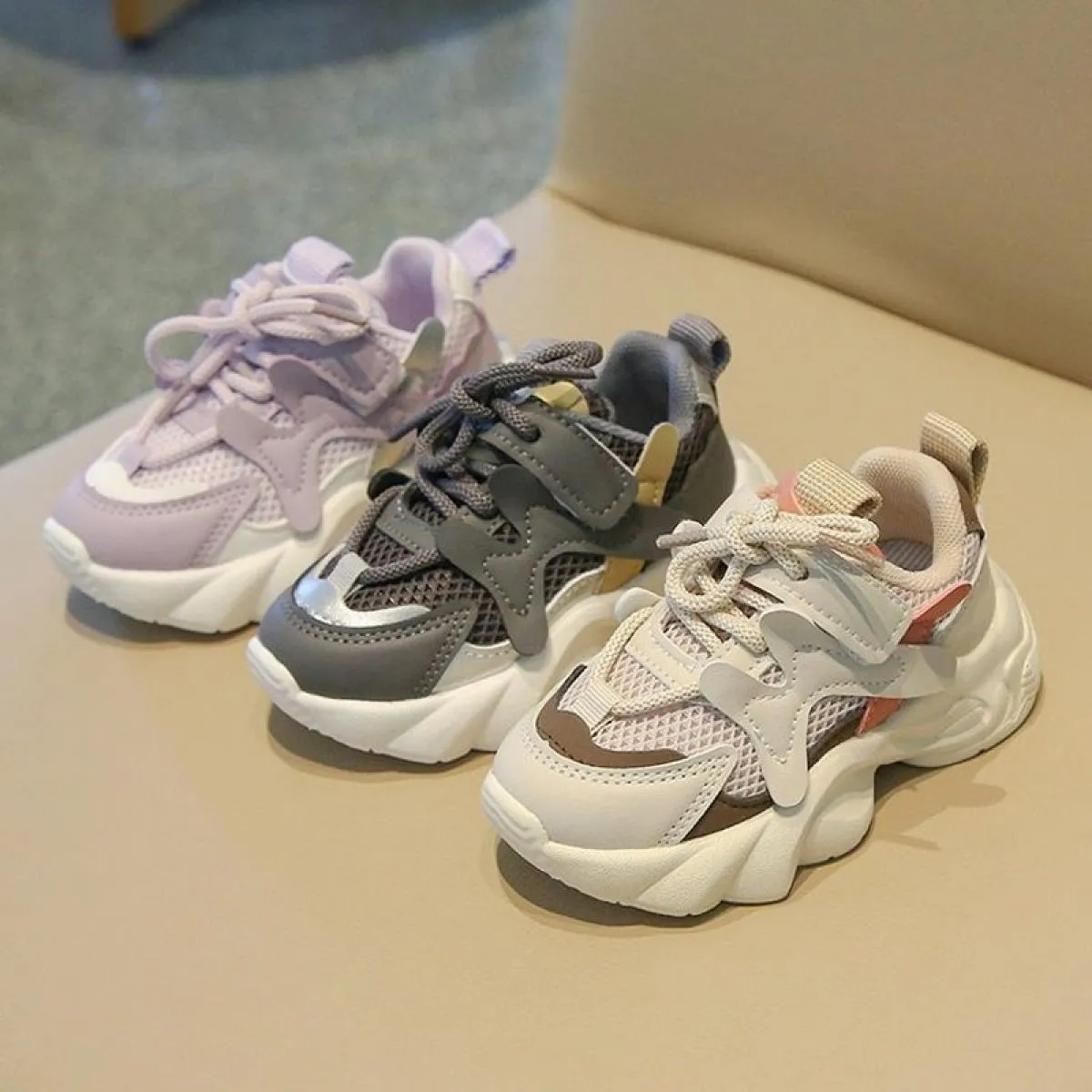 Scarpe per bambini Ragazzi Ragazze Scarpe sportive in tessuto a rete Scarpe da ginnastica per bambini traspiranti casual Scarpe