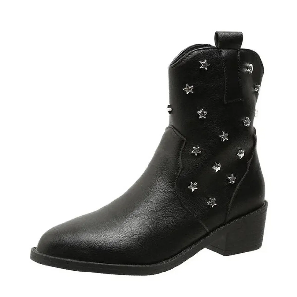 Scarpe per le donne 2023 vendita calda casual Pu tacchi alti bassi primavera autunno scarpe donna punta a punta stivaletti picco