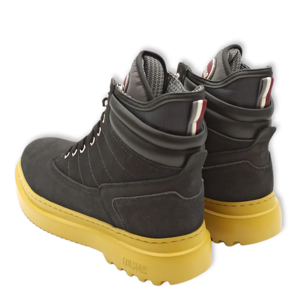 scarponcino uomo in nabuck colmar snower bright anthracite/yel