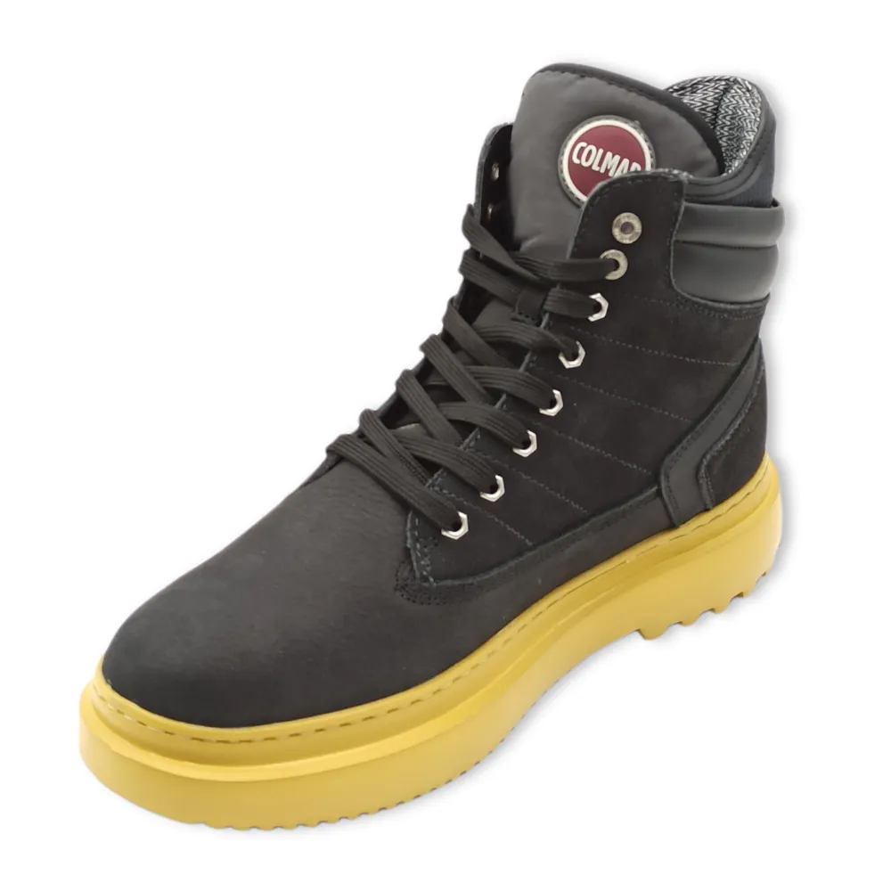 scarponcino uomo in nabuck colmar snower bright anthracite/yel