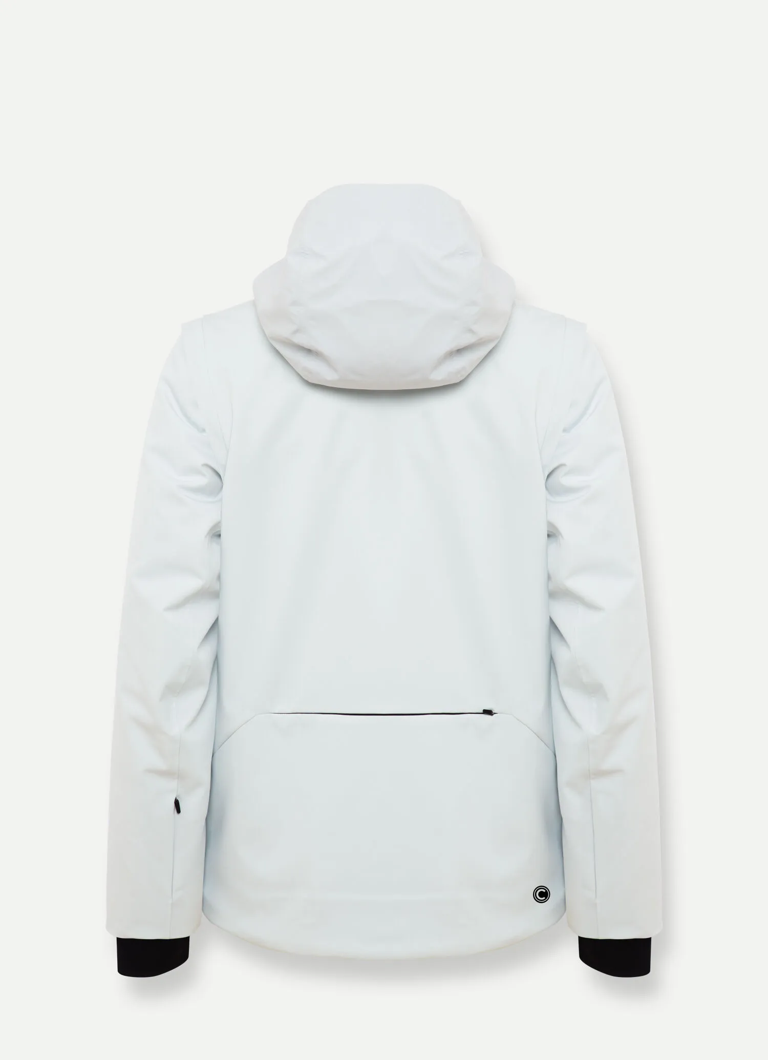 Ski jacket with detachable sleeves