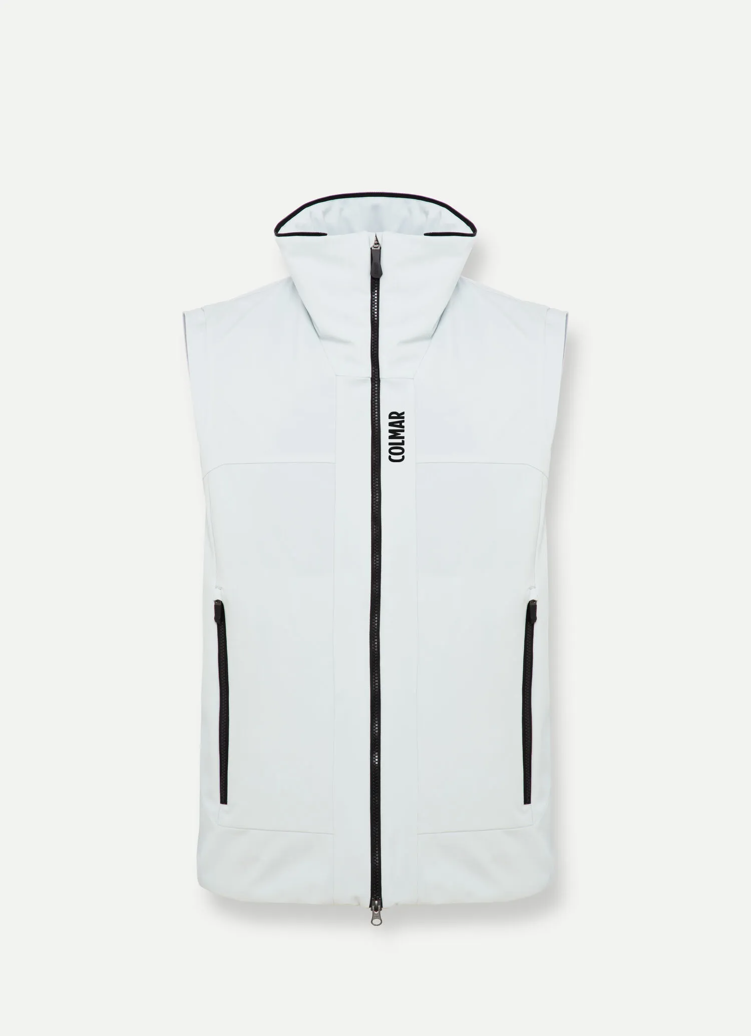 Ski jacket with detachable sleeves