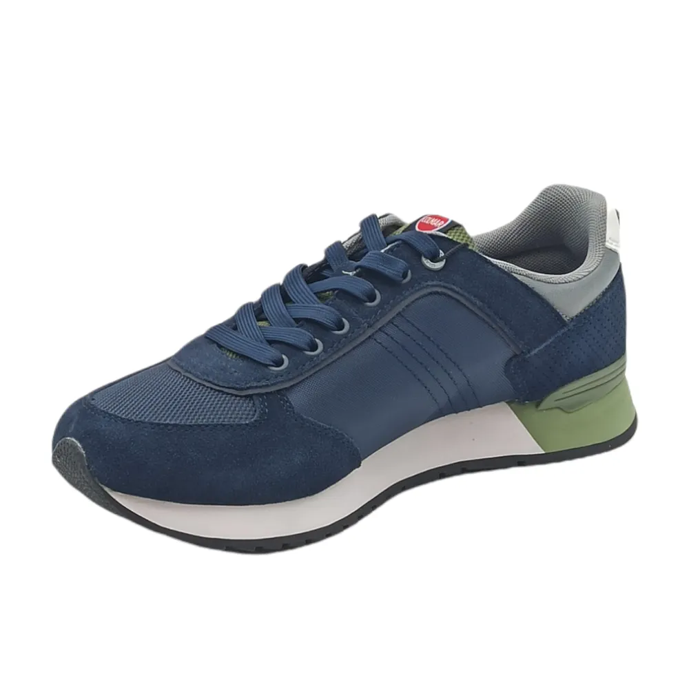Sneaker Uomo camoscio e tessuto travis colors navy-army gree colmar