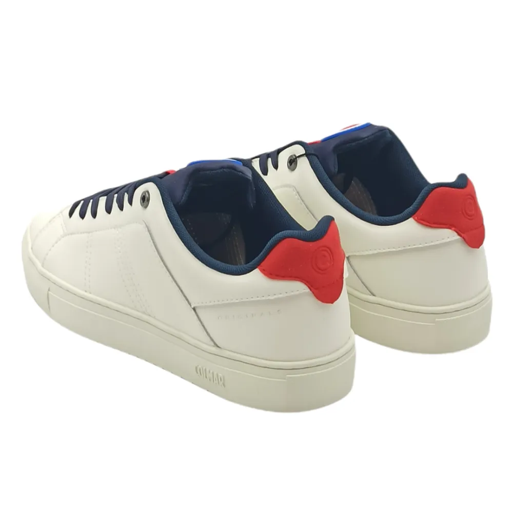 sneaker uomo pelle Colmar bradbury grade white-navy colmar