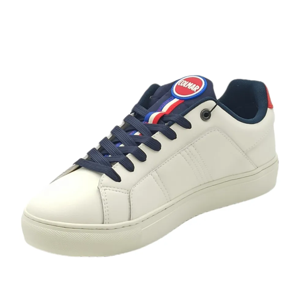 sneaker uomo pelle Colmar bradbury grade white-navy colmar
