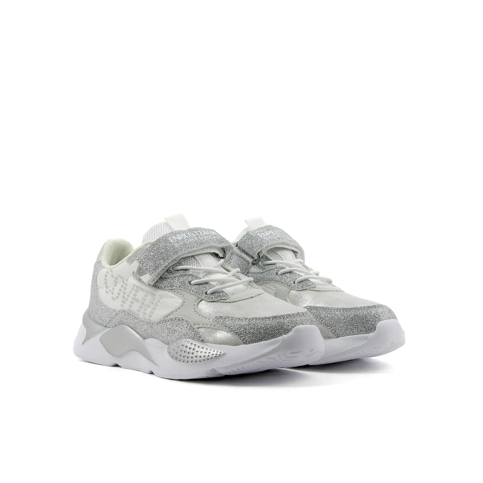 Sneakers bianche con glitter