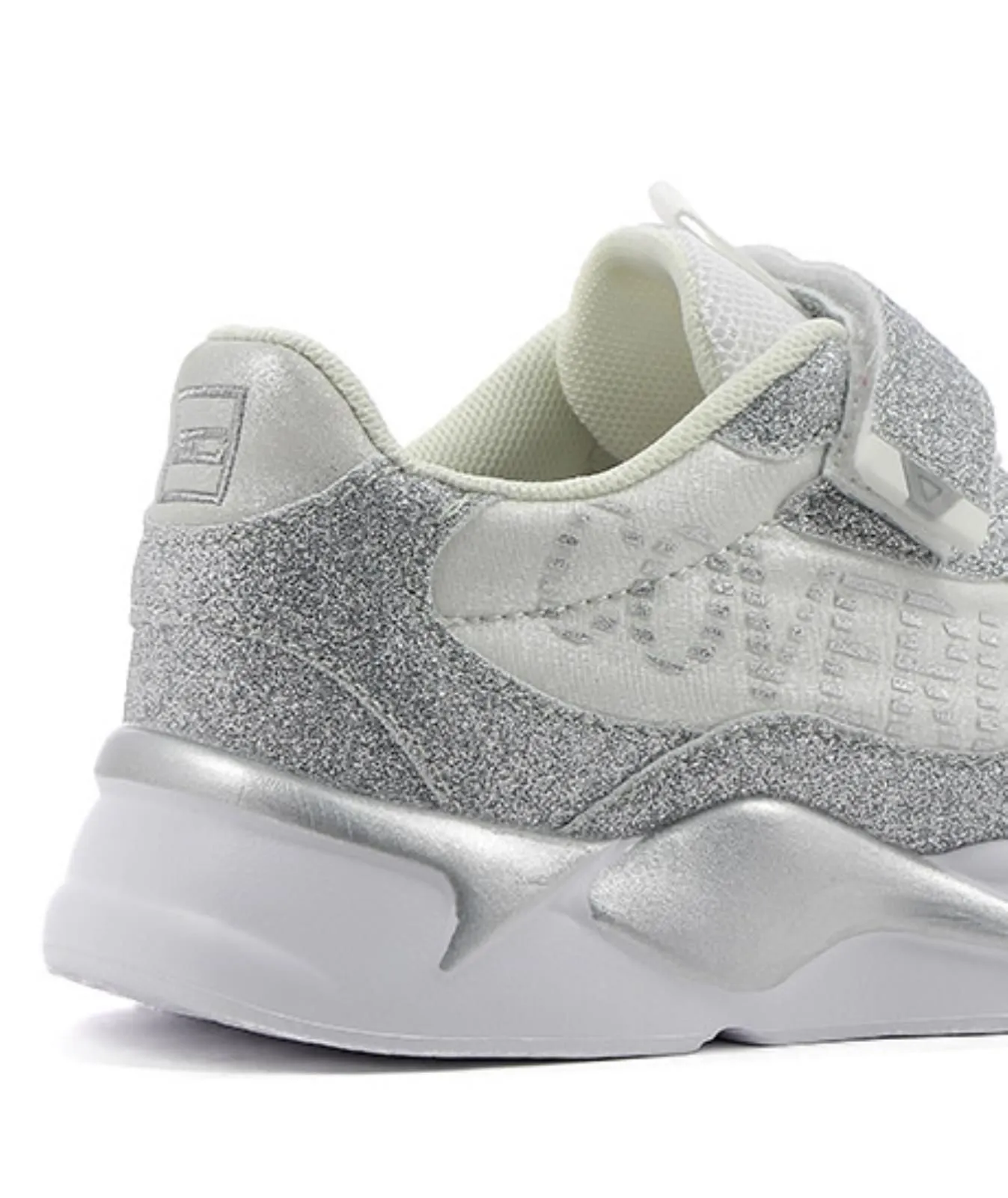 Sneakers bianche con glitter