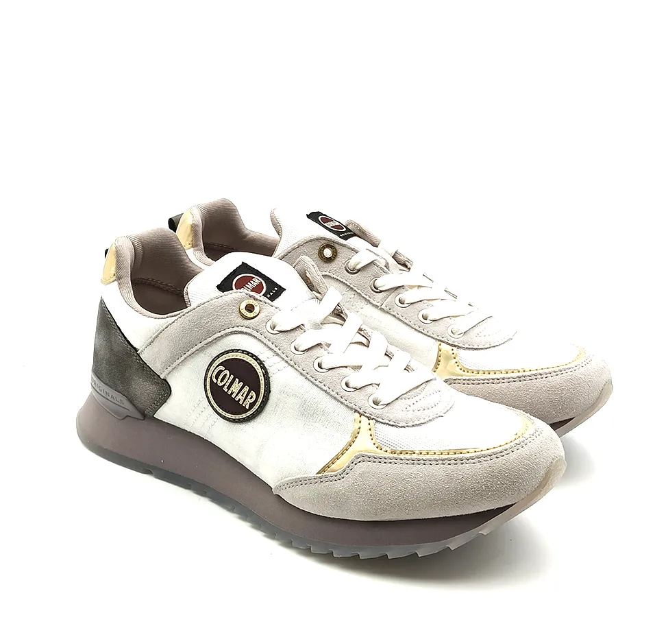sneakers donna travis jane 117 191 white-purple colmar