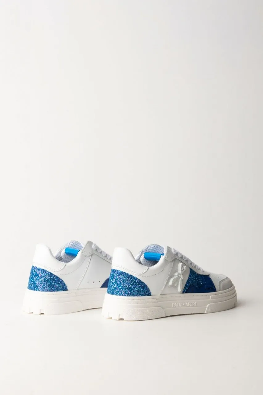 Sneakers multicolor con inserti glitterati Glitter Blue