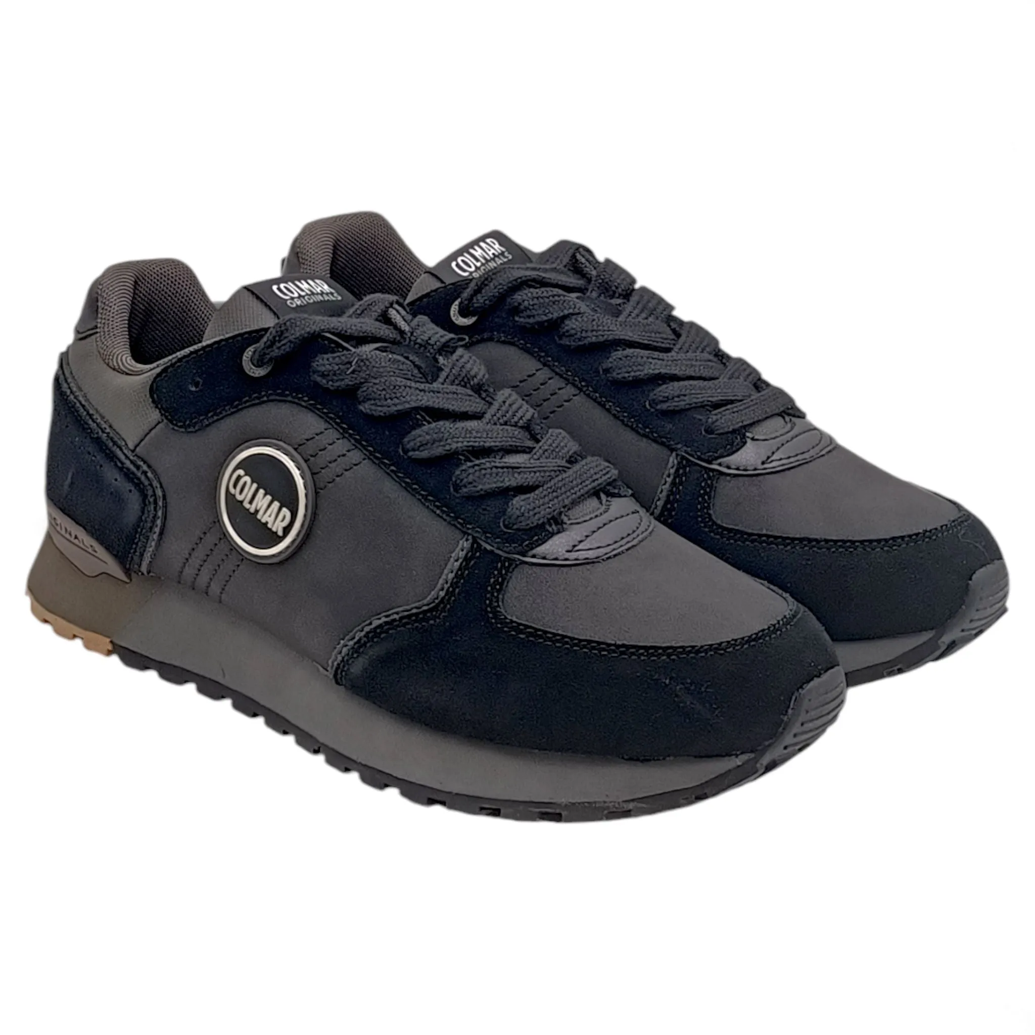 Sneakers Uomo Colmar Travis Boost Black-Choccolate