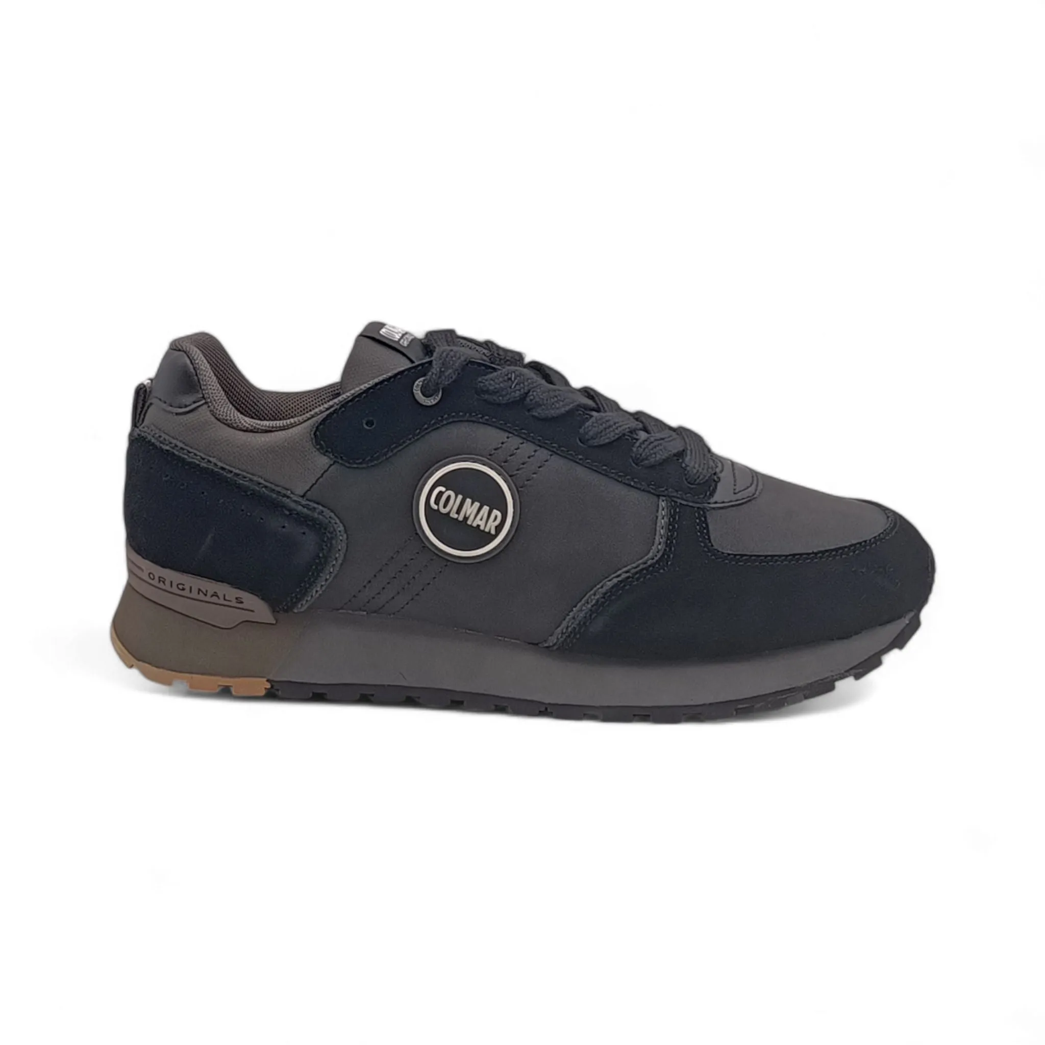 Sneakers Uomo Colmar Travis Boost Black-Choccolate