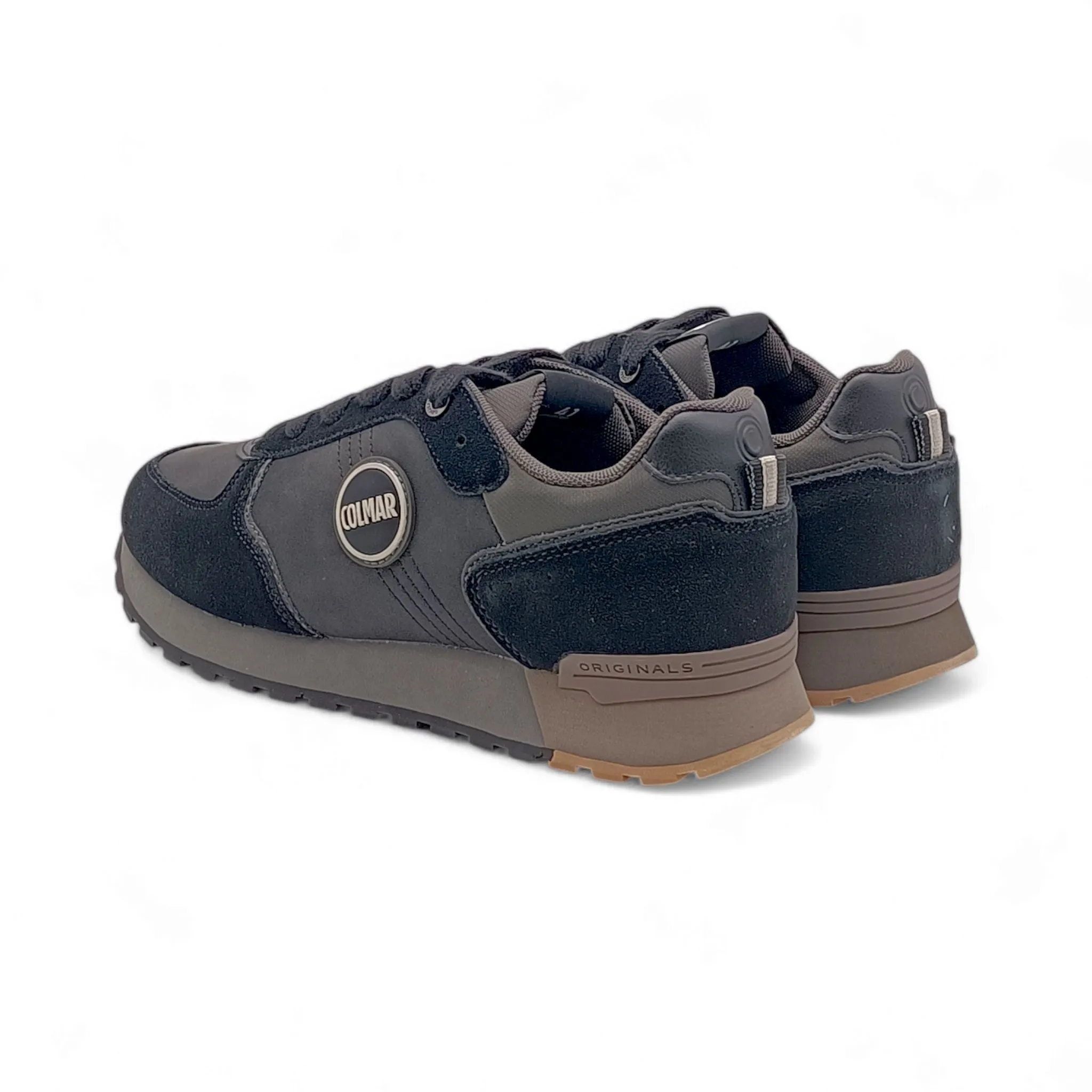 Sneakers Uomo Colmar Travis Boost Black-Choccolate