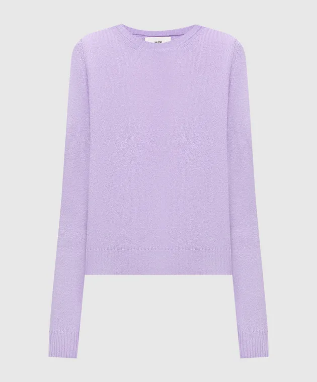 Solotre Maglia in cashmere viola M3R0153R
