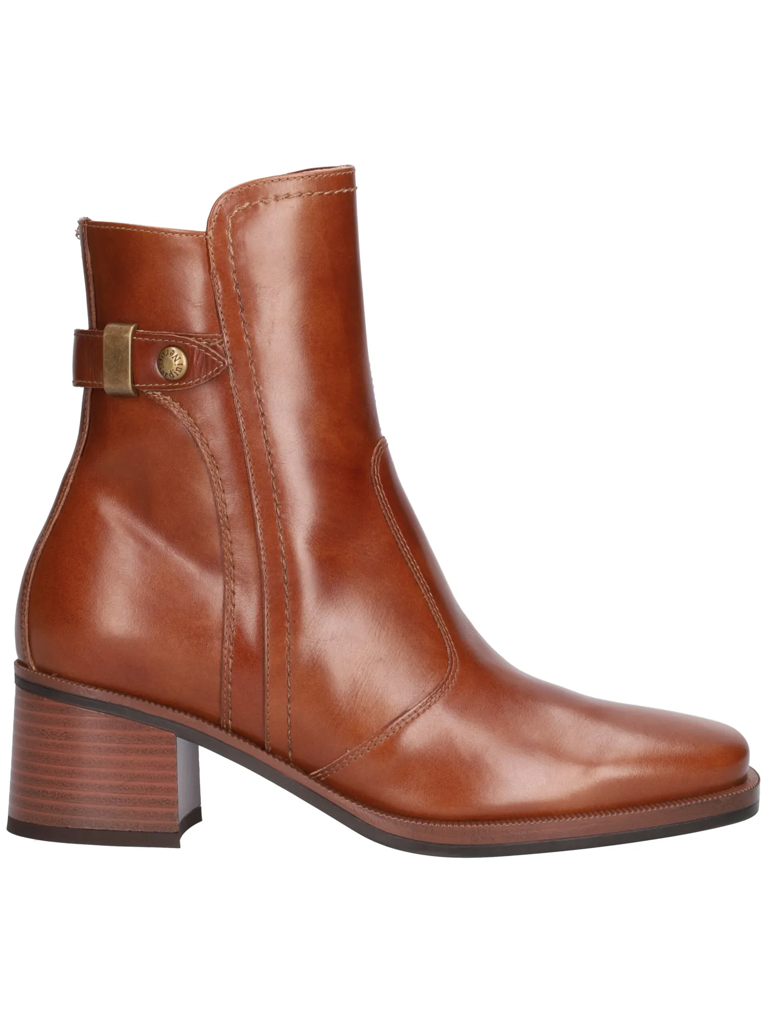 Stivaletto tacco basso Nero Giardini da donna cuoio