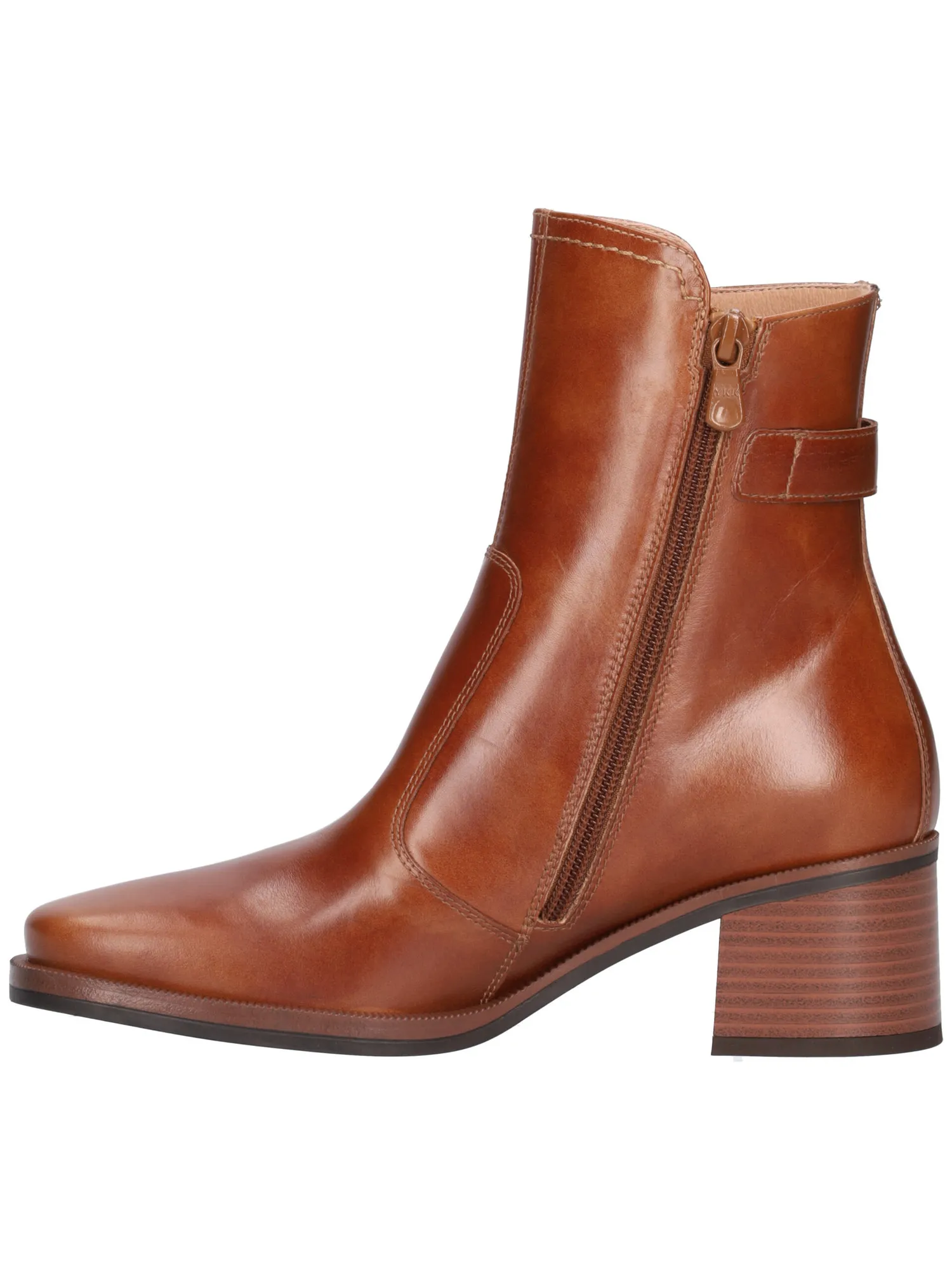 Stivaletto tacco basso Nero Giardini da donna cuoio