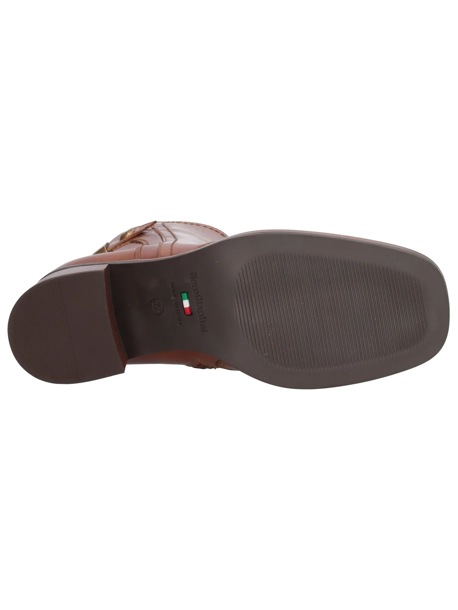 Stivaletto tacco basso Nero Giardini da donna cuoio