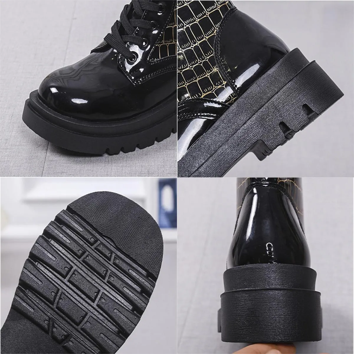 Stivali Chelsea Scarpe con plateau da donna Appartamenti Designer 2023 Inverno Nuovi stivali da moto gladiatore alla caviglia St