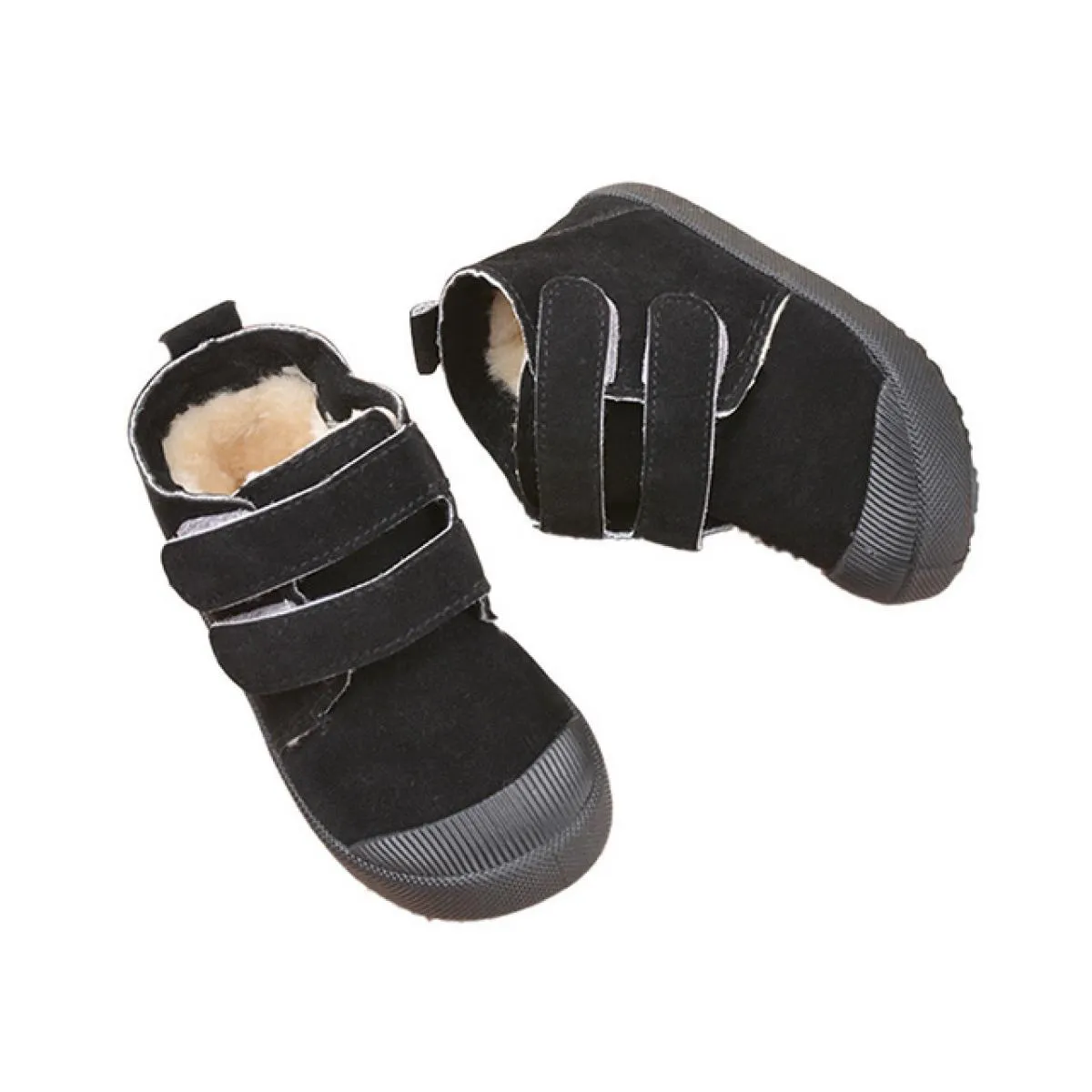 Stivali da neve in pelle scamosciata stile street per bambini Stivaletti alti per bambini in velluto comodi per il tempo libero
