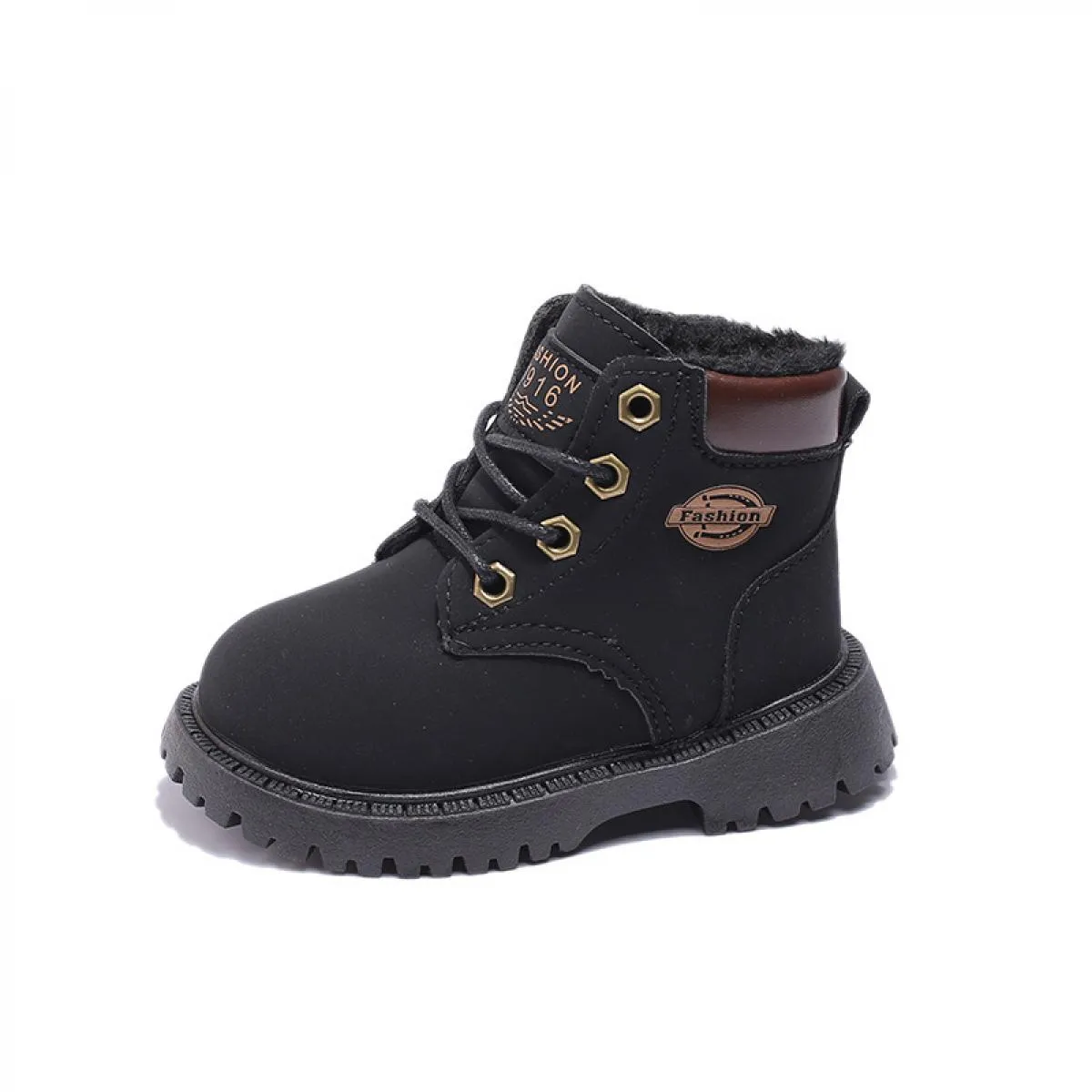 Stivali da neve per bambini Stivaletti invernali per neonato Scarpe calde da ragazza stringate Scarpe da scuola con plateau in p