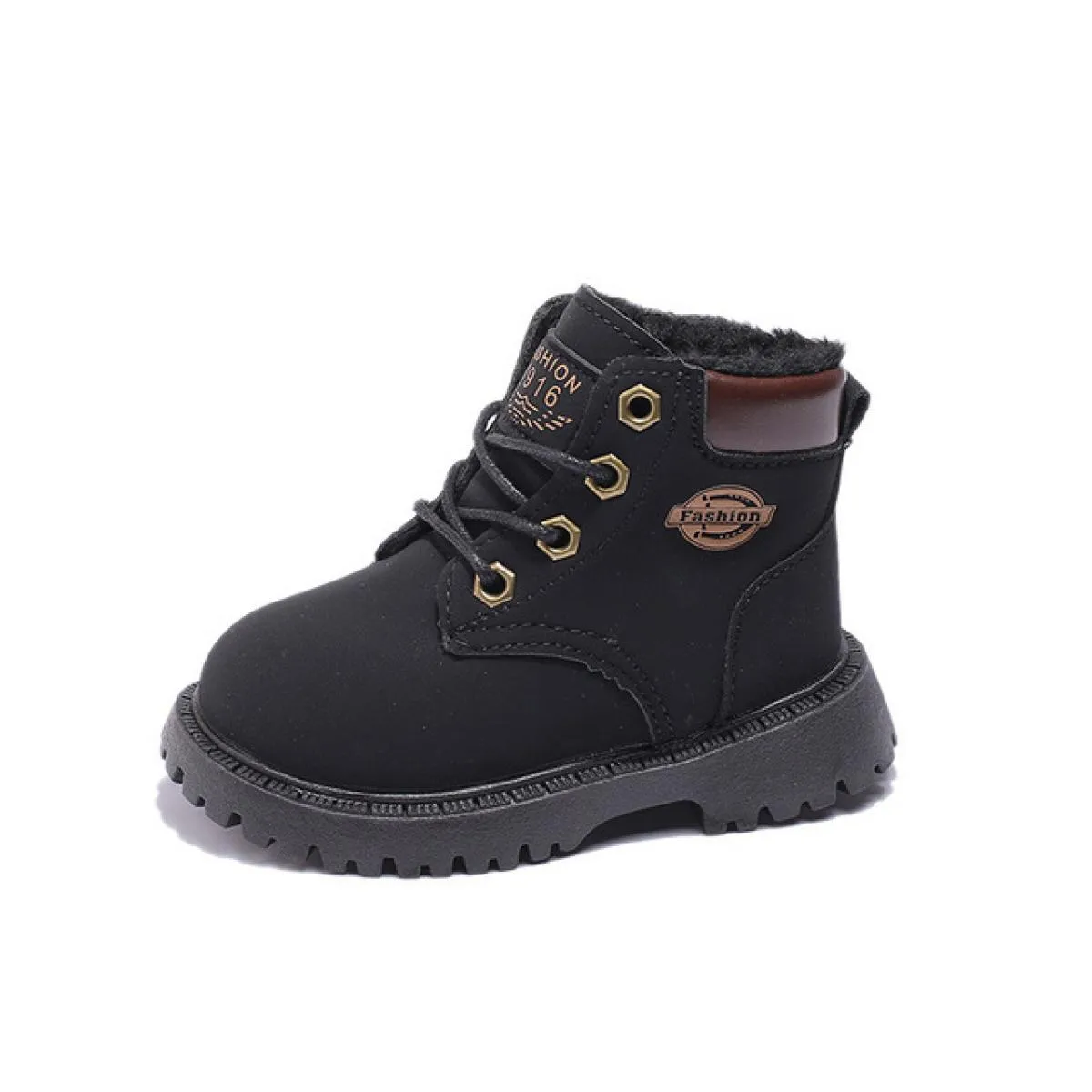 Stivali da neve per bambini Stivaletti invernali per neonato Scarpe calde da ragazza stringate Scarpe da scuola con plateau in p
