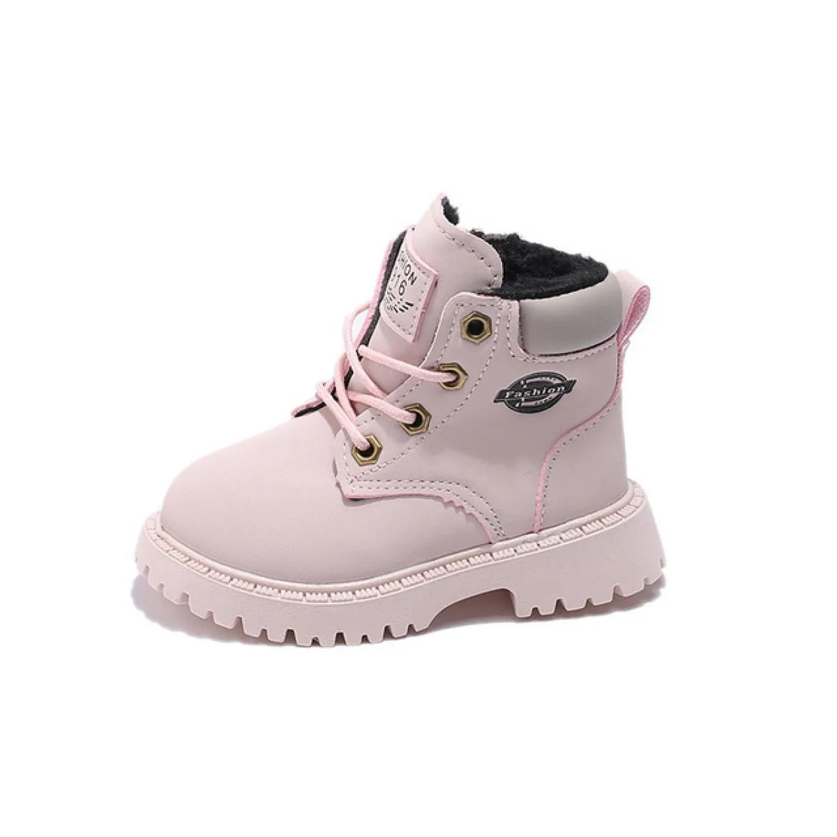 Stivali da neve per bambini Stivaletti invernali per neonato Scarpe calde da ragazza stringate Scarpe da scuola con plateau in p