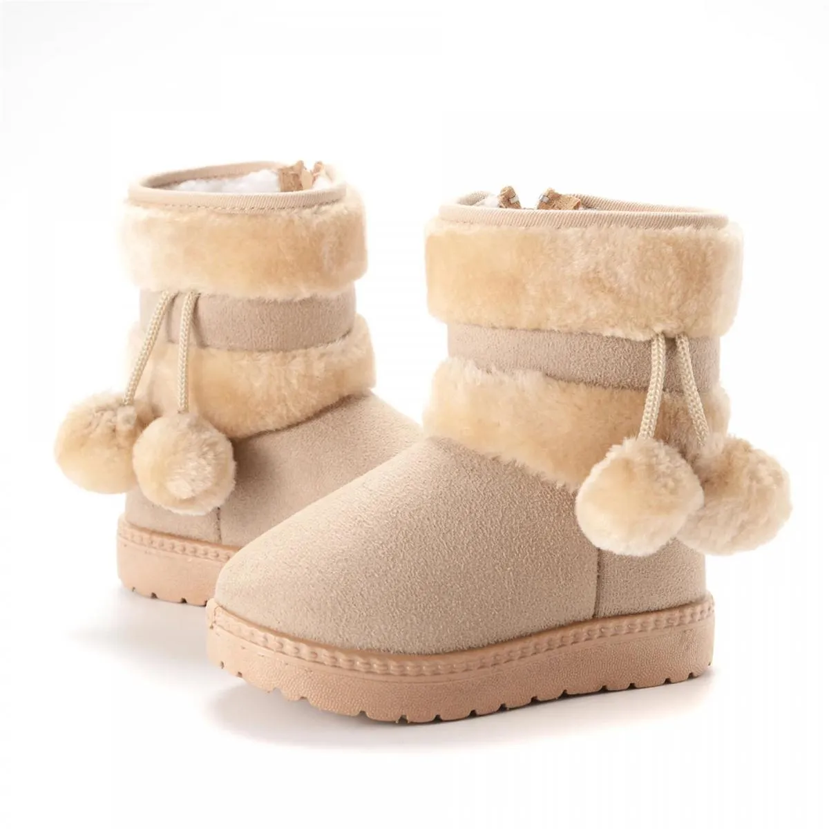 Stivali da neve per ragazzi e ragazze Stivali invernali comodi e spessi per bambini 2024 Stivaletti in peluche spessi alla moda