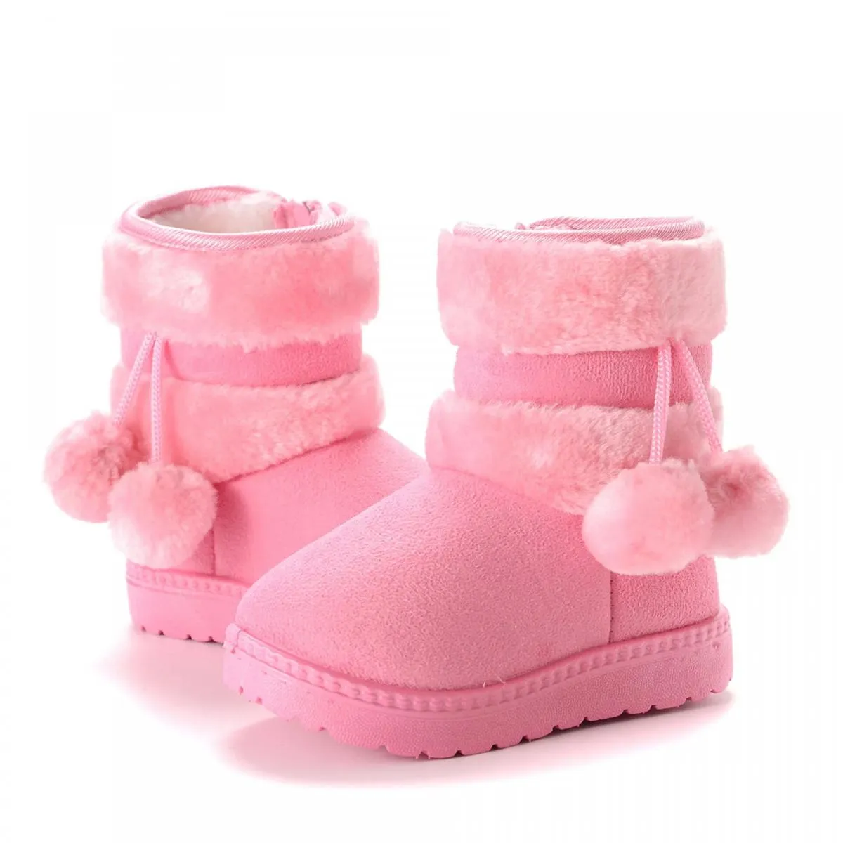 Stivali da neve per ragazzi e ragazze Stivali invernali comodi e spessi per bambini 2024 Stivaletti in peluche spessi alla moda