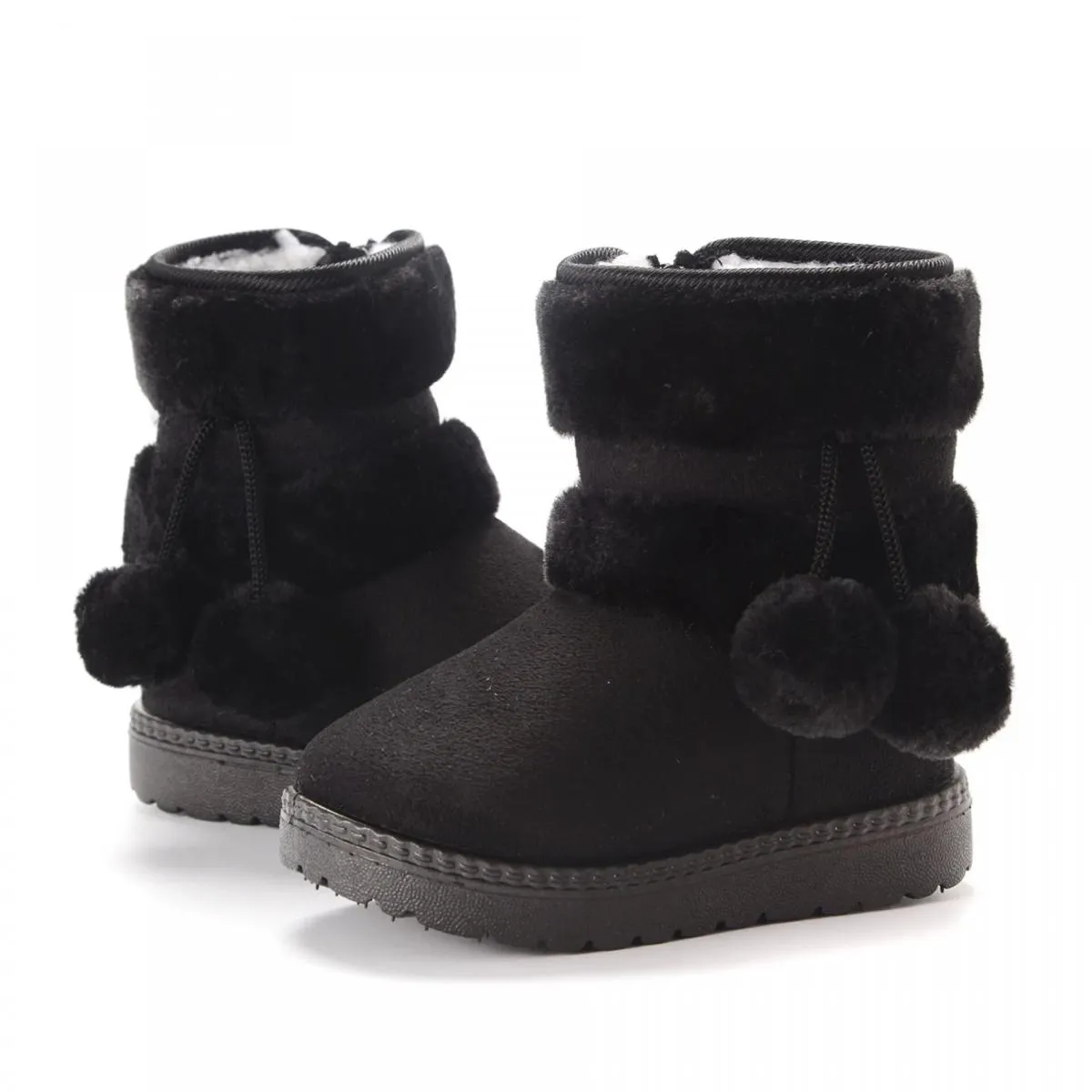 Stivali da neve per ragazzi e ragazze Stivali invernali comodi e spessi per bambini 2024 Stivaletti in peluche spessi alla moda