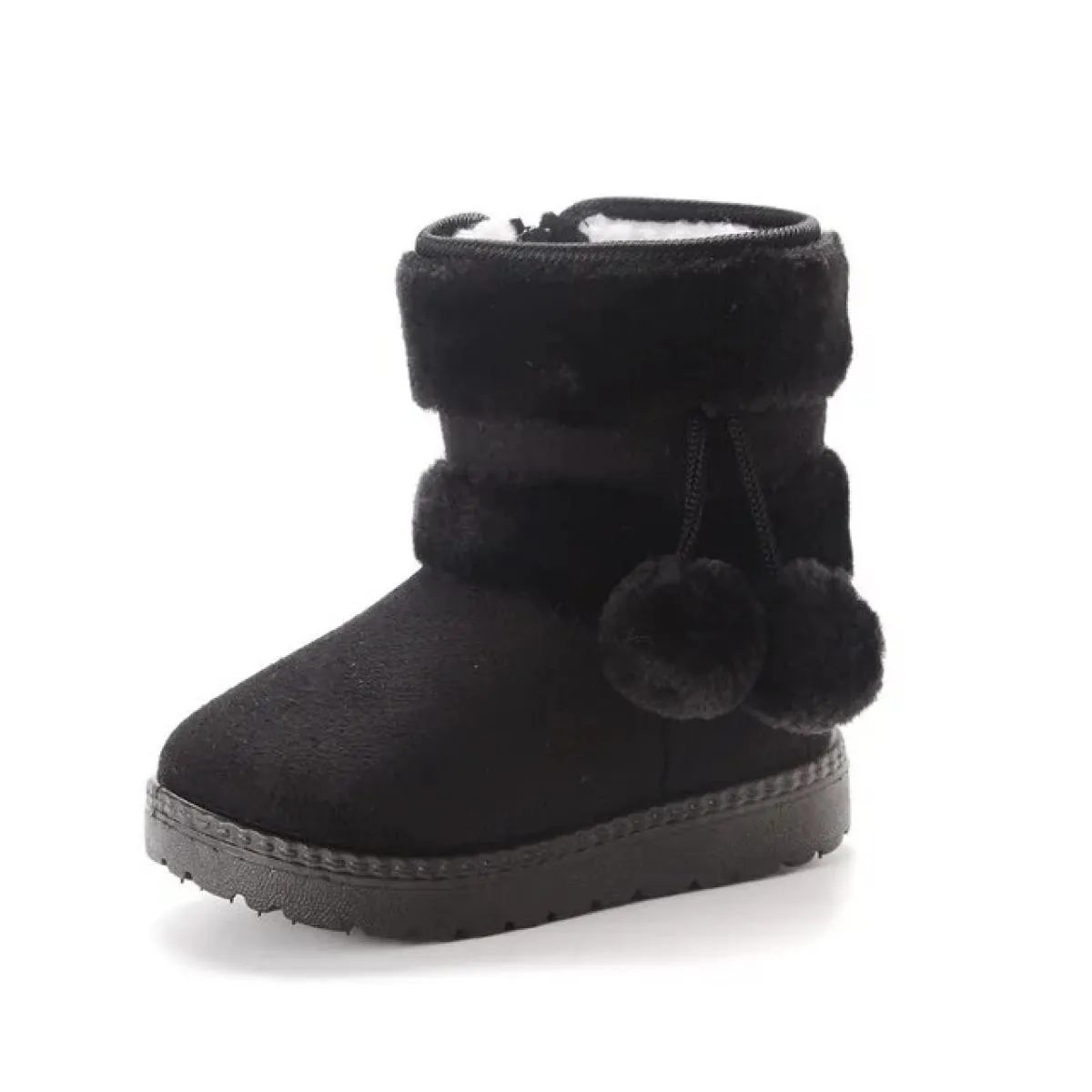 Stivali da neve per ragazzi e ragazze Stivali invernali comodi e spessi per bambini 2024 Stivaletti in peluche spessi alla moda