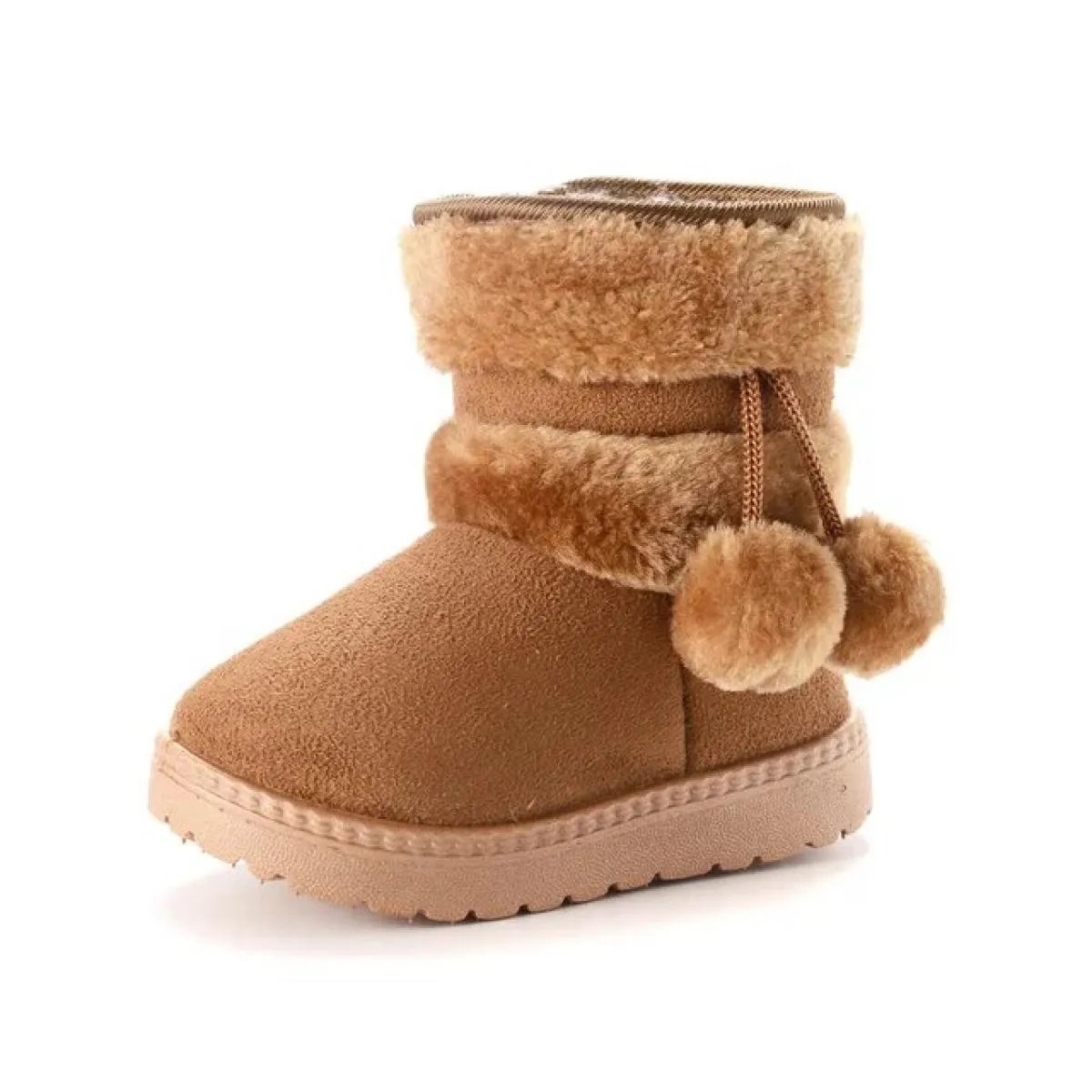 Stivali da neve per ragazzi e ragazze Stivali invernali comodi e spessi per bambini 2024 Stivaletti in peluche spessi alla moda