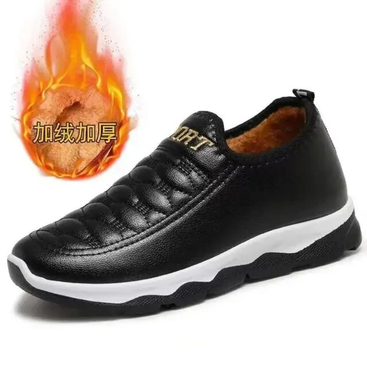 Stivali da neve Scarpe da donna Stivaletti in pelliccia di peluche caldi Scarpe invernali da donna slip on scarpe casual piatte
