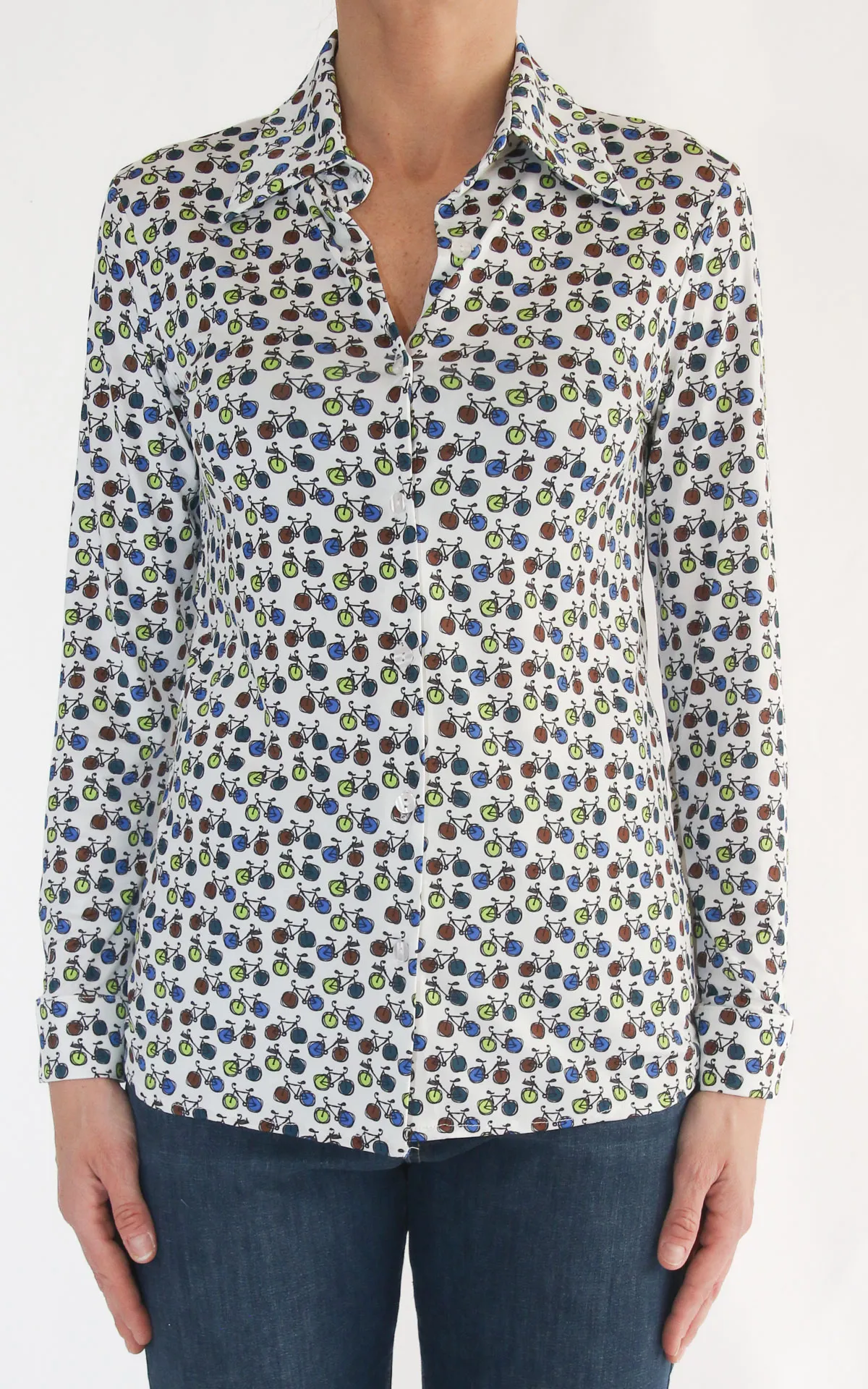 Susan Di – Camicia maglina – Biciclette