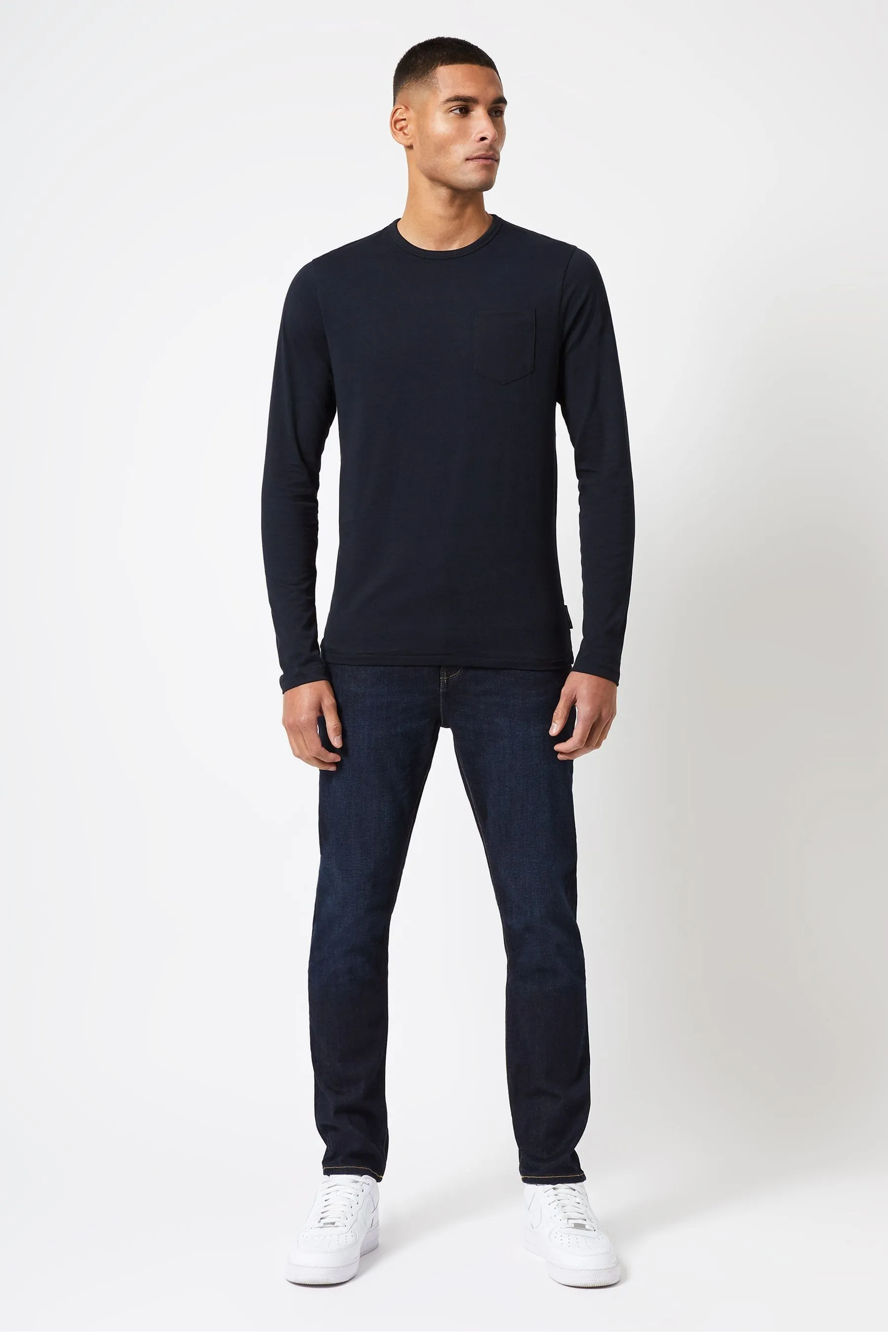 T-shirt French Connection con Manica lunga tasca