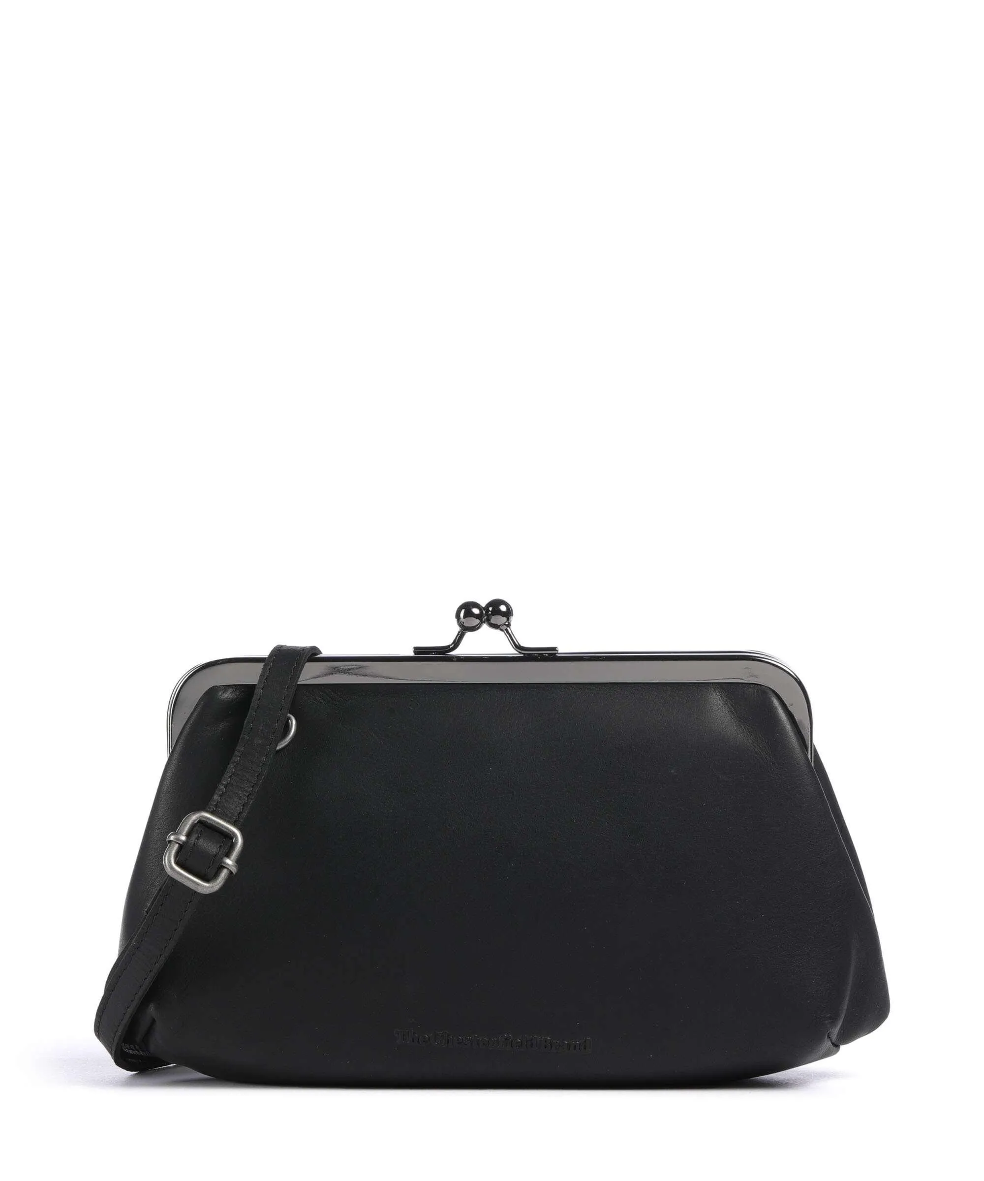  The Chesterfield Brand Cow Wax Pull Up Andrade Borsa a spalla pelle di vacchetta pull-up nero  