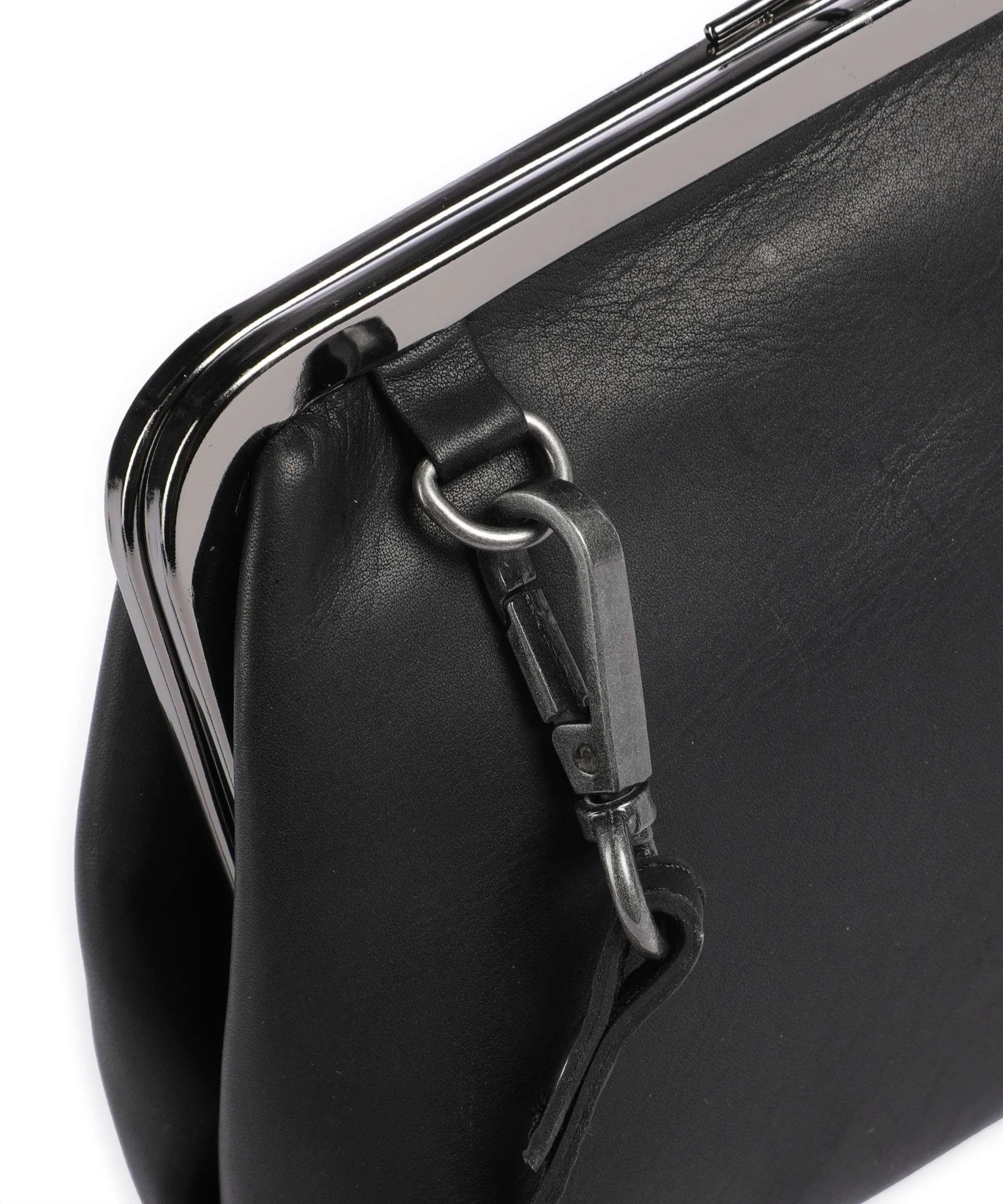  The Chesterfield Brand Cow Wax Pull Up Andrade Borsa a spalla pelle di vacchetta pull-up nero  