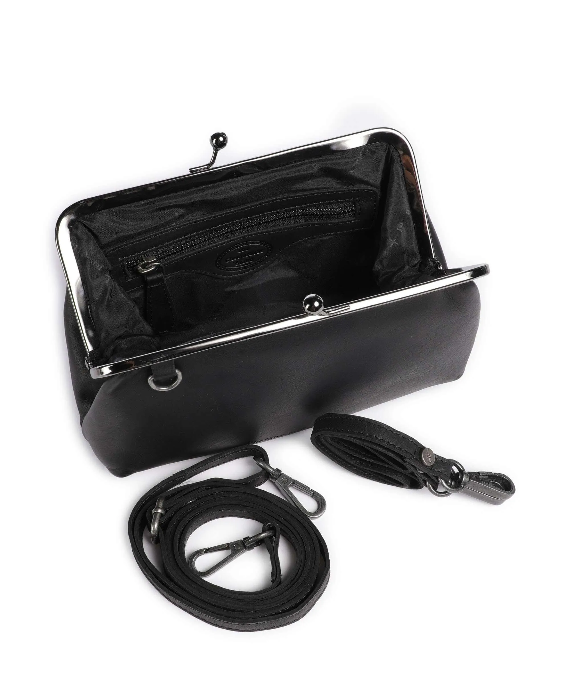  The Chesterfield Brand Cow Wax Pull Up Andrade Borsa a spalla pelle di vacchetta pull-up nero  