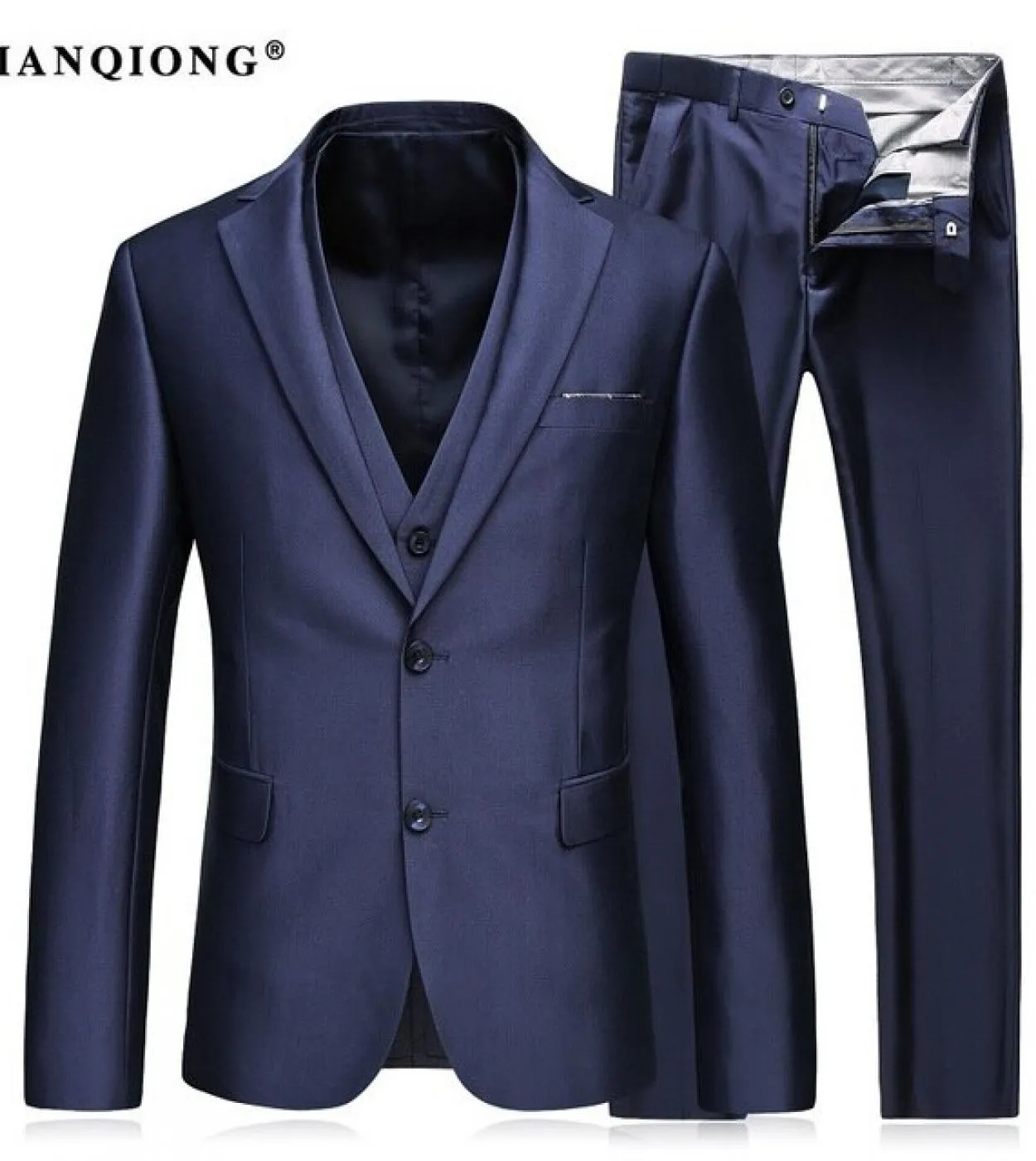 Tian Qiong giacche  pantaloni  gilet Nuovi abiti da uomo Slim Custom Fit Tuxedo Brand Fashion Bridegroon Business Dress Abit
