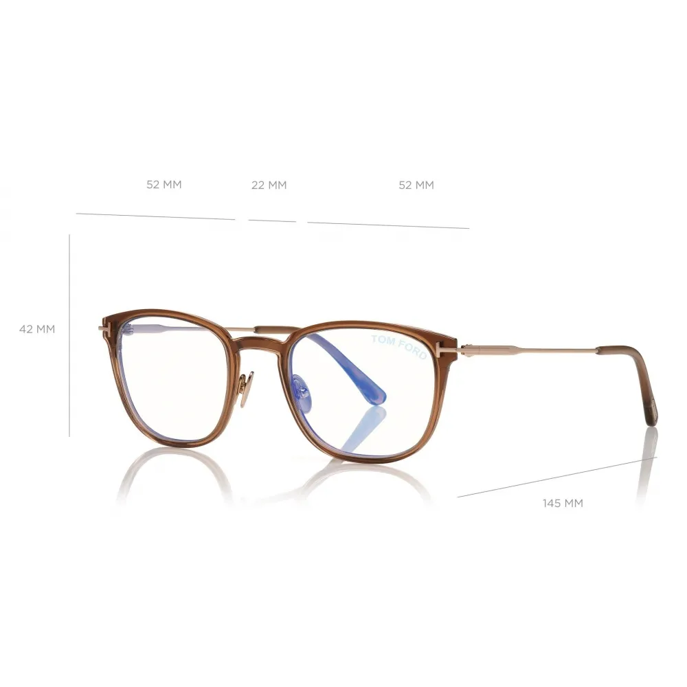 Tom Ford - Occhiali da Vista Rettangolare - Grigio - FT5694-B - Occhiali da Vista - Tom Ford Eyewear