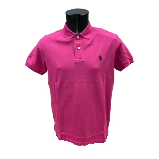 U.S. Polo Assn Polo Uomo Manica Corta King 6142341029 357 fucsia