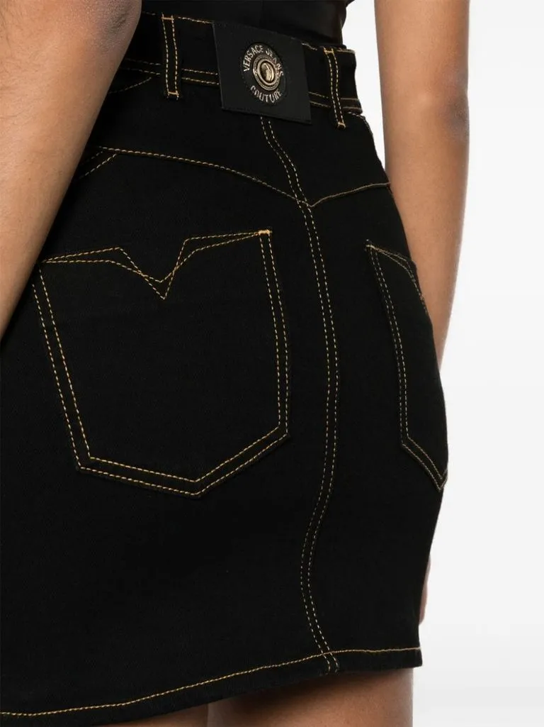 versace jeans couture Gonna dettagli ritagliati