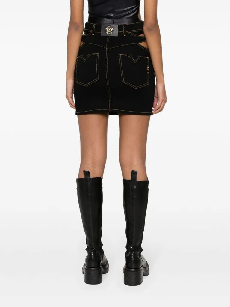 versace jeans couture Gonna dettagli ritagliati
