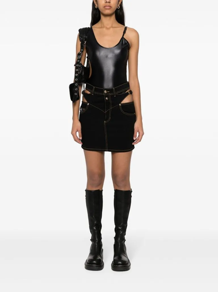 versace jeans couture Gonna dettagli ritagliati
