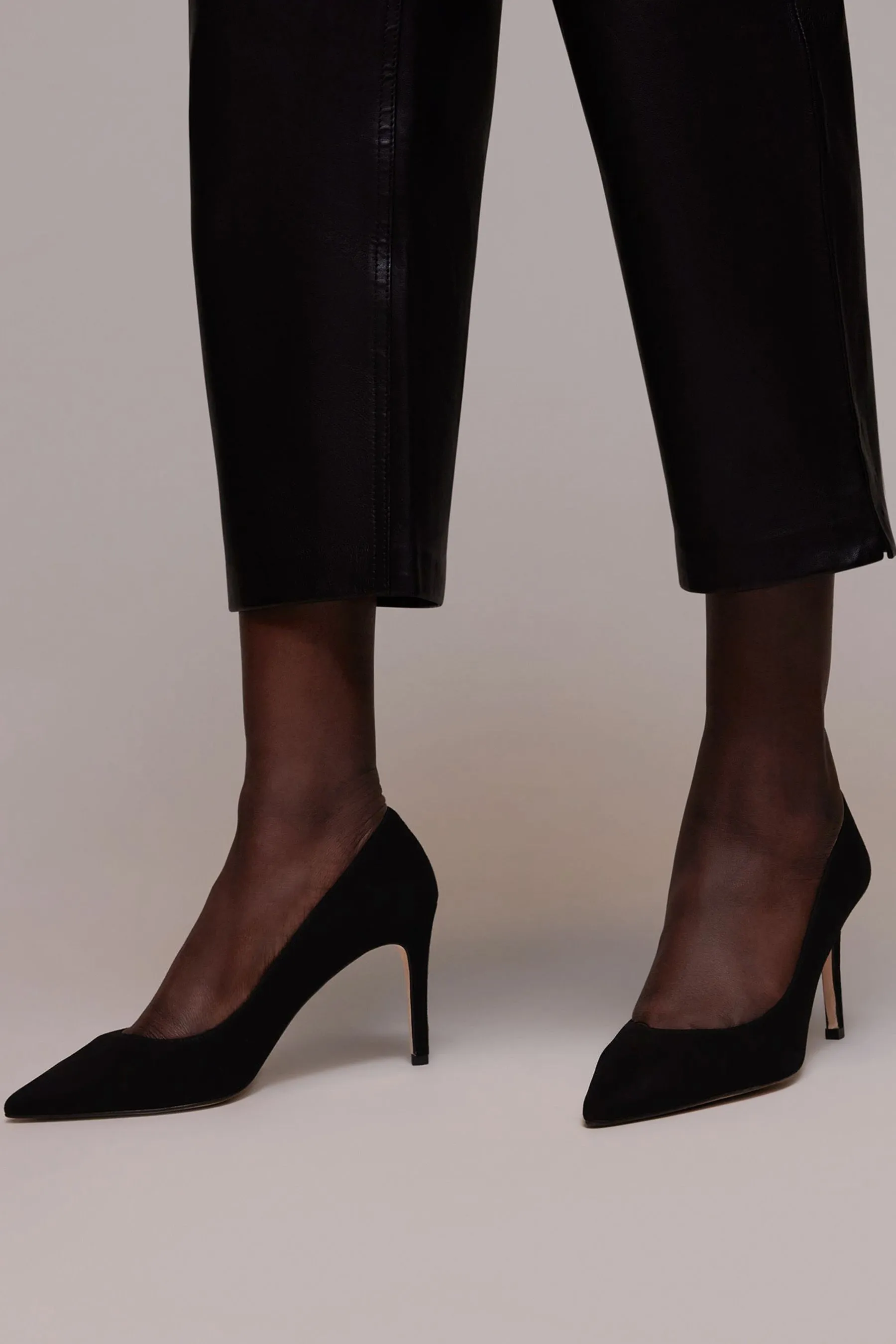 Whistles - Corie - Nero scamosciata - Sneakers con tacco